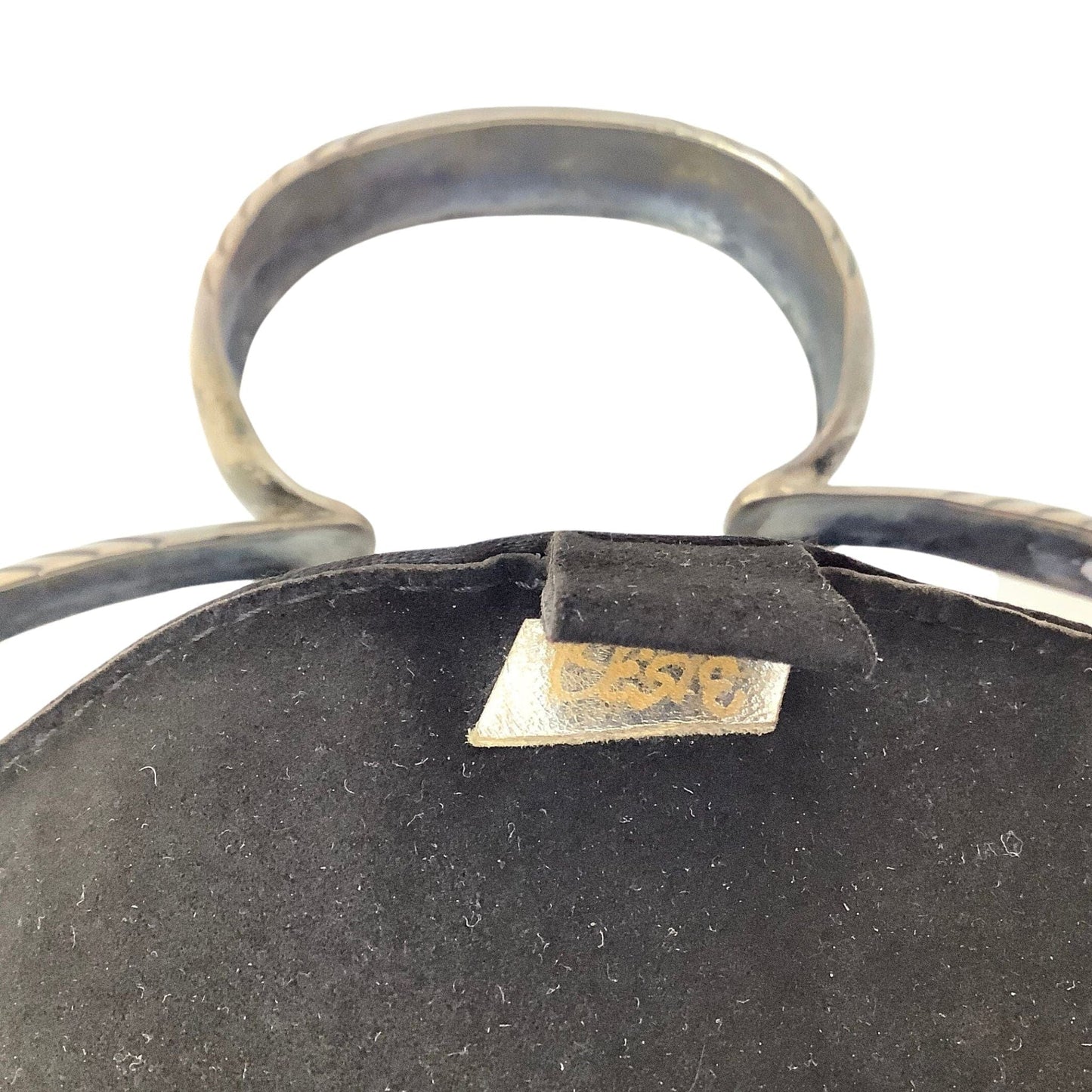 1920s Sterling Handle Purse Black / Mixed / Vintage 1920s