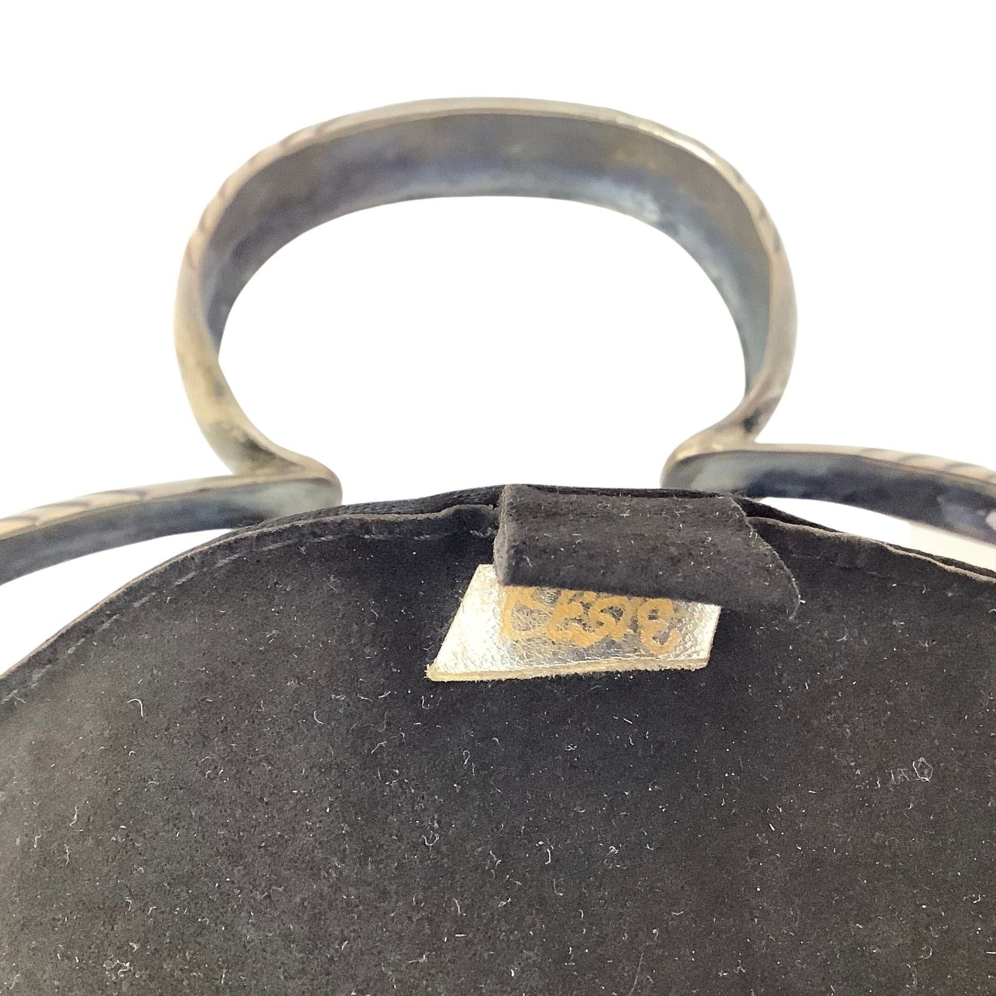 1920s Sterling Handle Purse Black / Mixed / Vintage 1920s