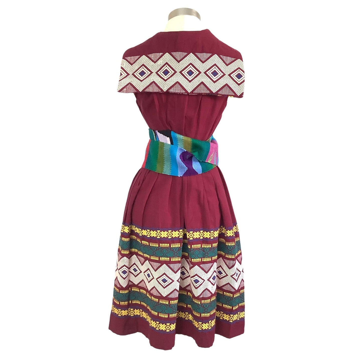 1930s Guatemala Dress Multi / Cotton / Ethnic