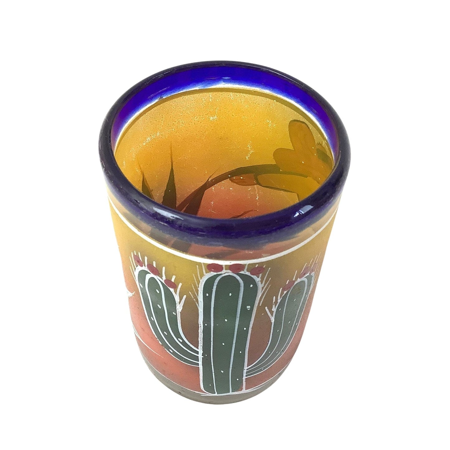 1940s Blown Glass Tumblers Multicolor / Glass