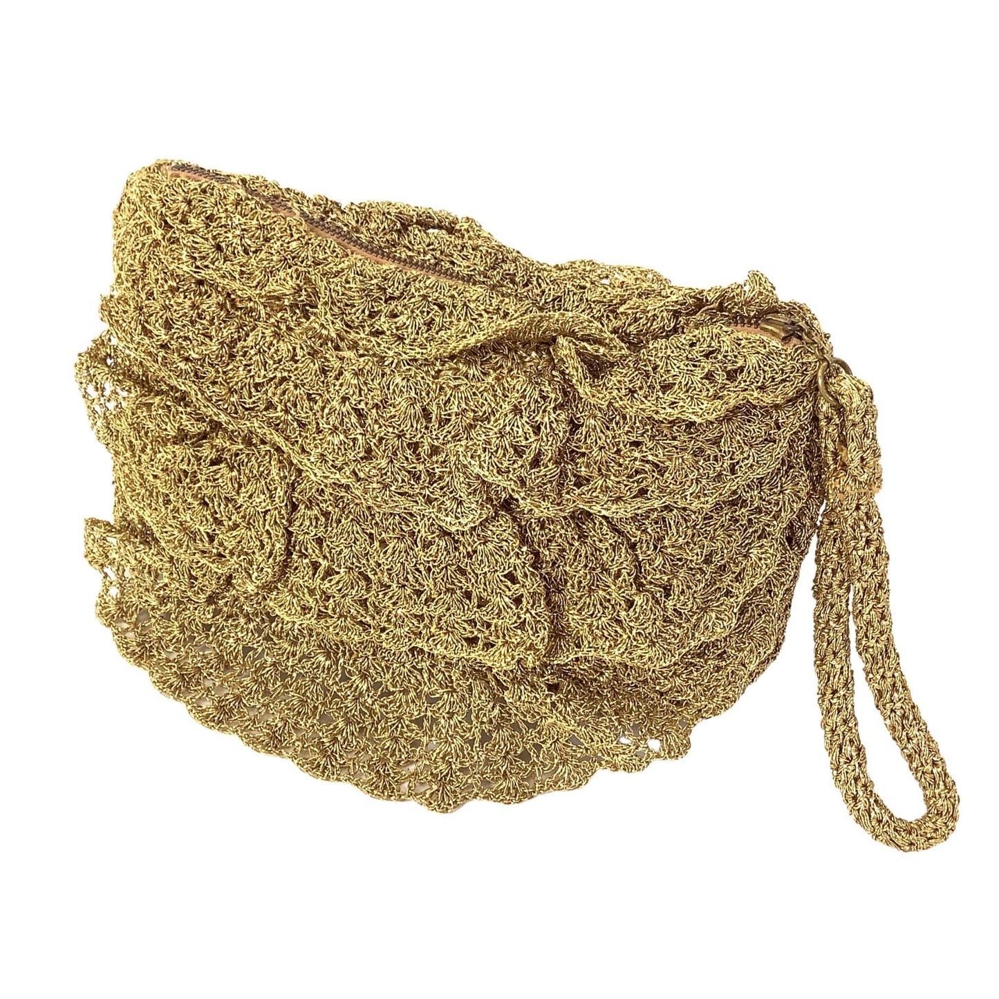 1940s Pichel Gold Crochet Bag Gold / Crochet / Vintage 1940s