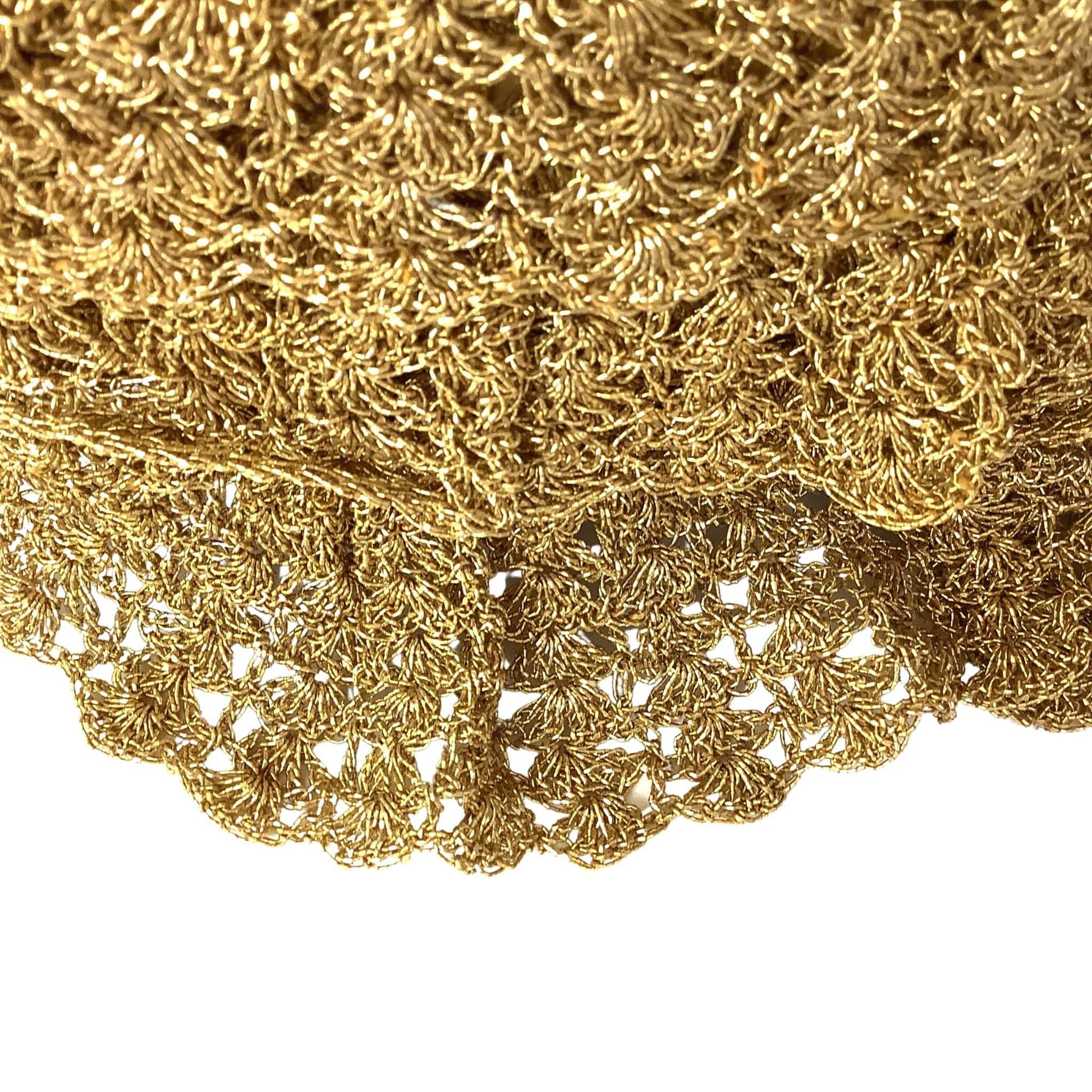 1940s Pichel Gold Crochet Bag Gold / Crochet / Vintage 1940s