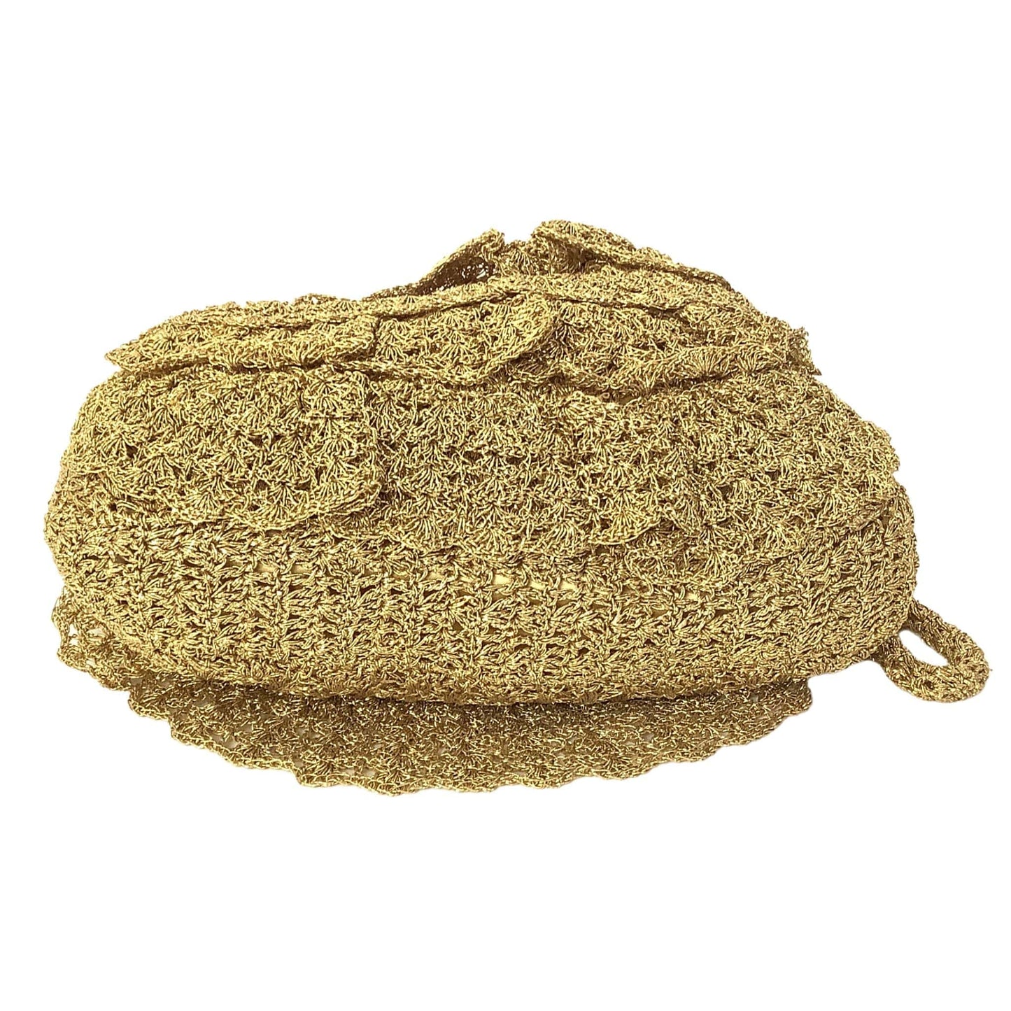 1940s Pichel Gold Crochet Bag Gold / Crochet / Vintage 1940s