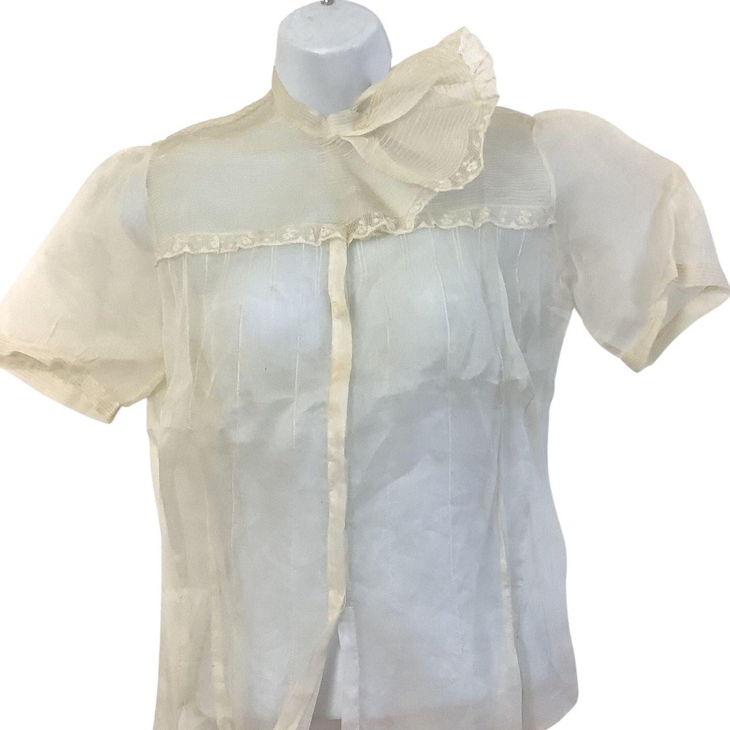 1940s Transparent Blouse