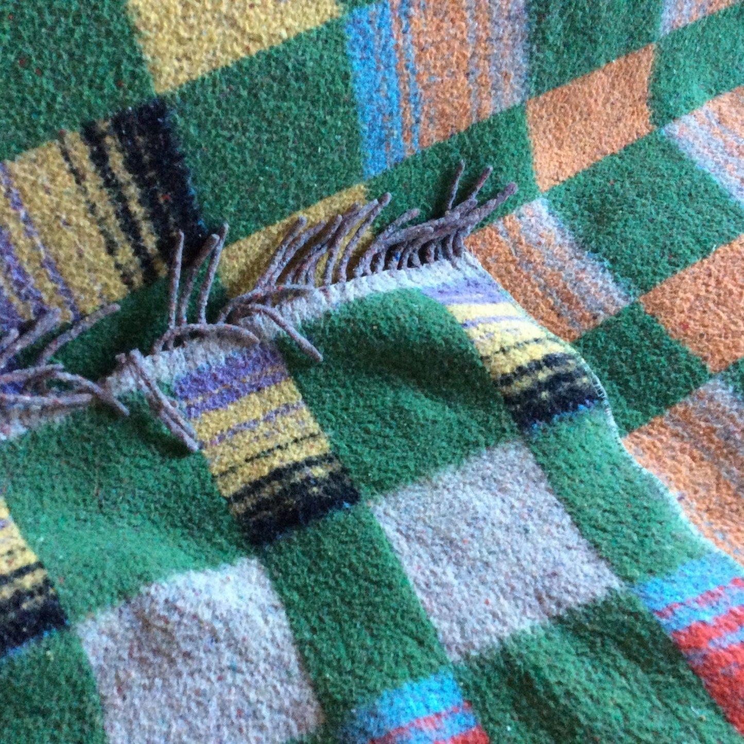 1940s Wool Camp Blanket Multi / Wool / Vintage 1940s