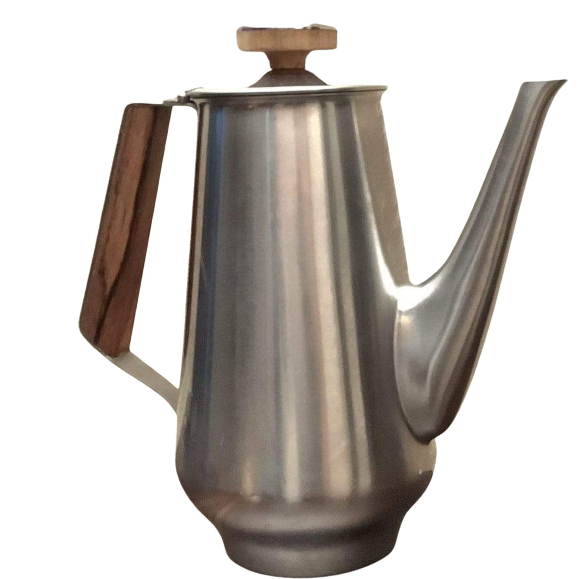 1950s Iconic Coffee Pot Stainless / Stainless / Mid Century Modern