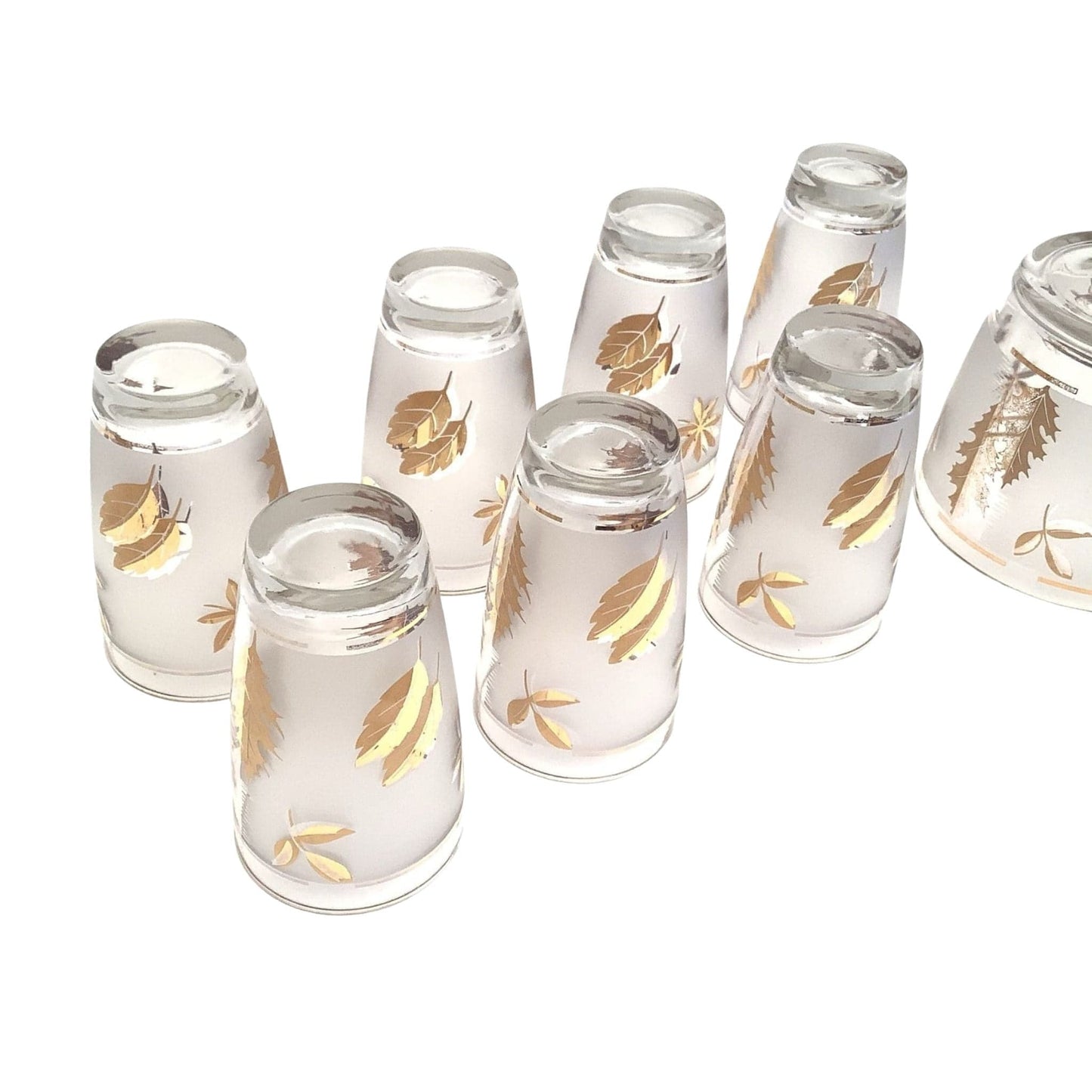 1950s Libbey Glass Bundle Gold / Glass / Vintage 1950s