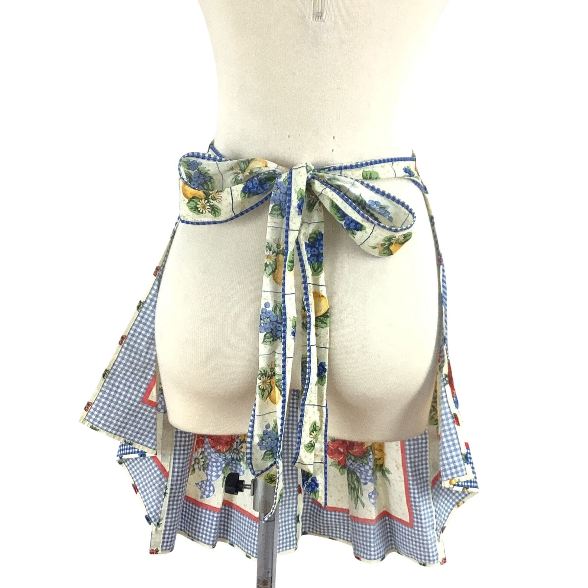 1950s Novelty Floral Apron Multi / Cotton / Vintage 1950s