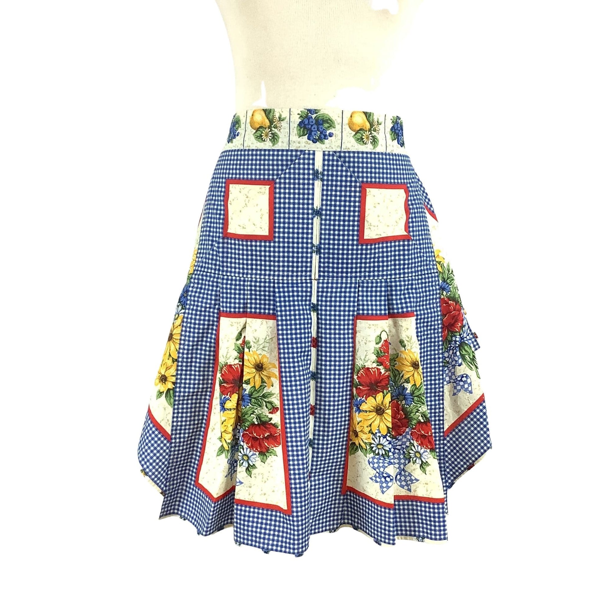 1950s Novelty Floral Apron Multi / Cotton / Vintage 1950s