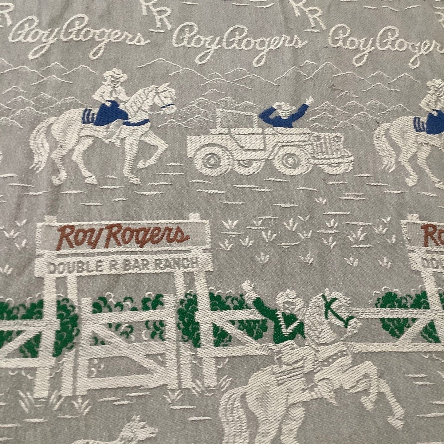 1950s Roy Rogers Bedding Multi / Cotton / Vintage 1950s