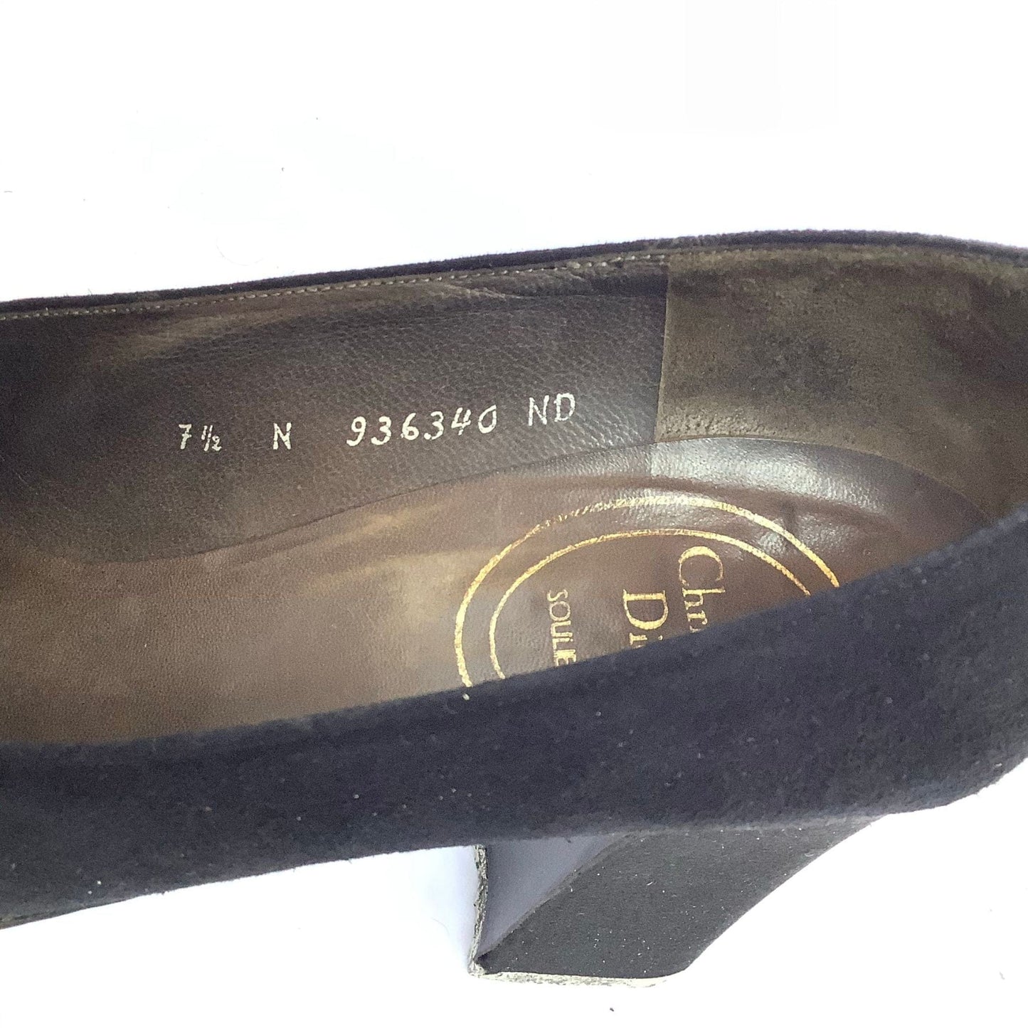 1960s Christian Dior Pumps 7.5 / Black / Vintage 1960s