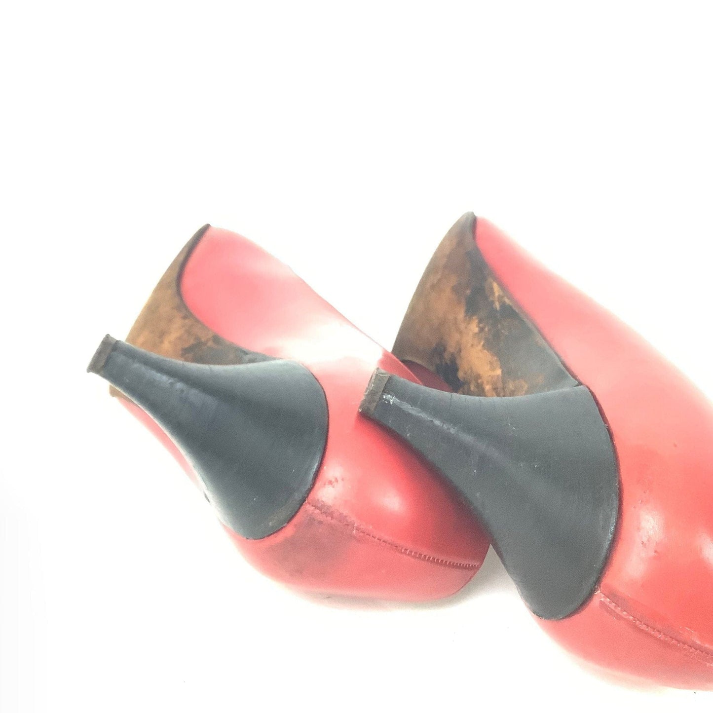 1960s Dior Vivier Collab Heels 6 / Red / Vintage 1960s