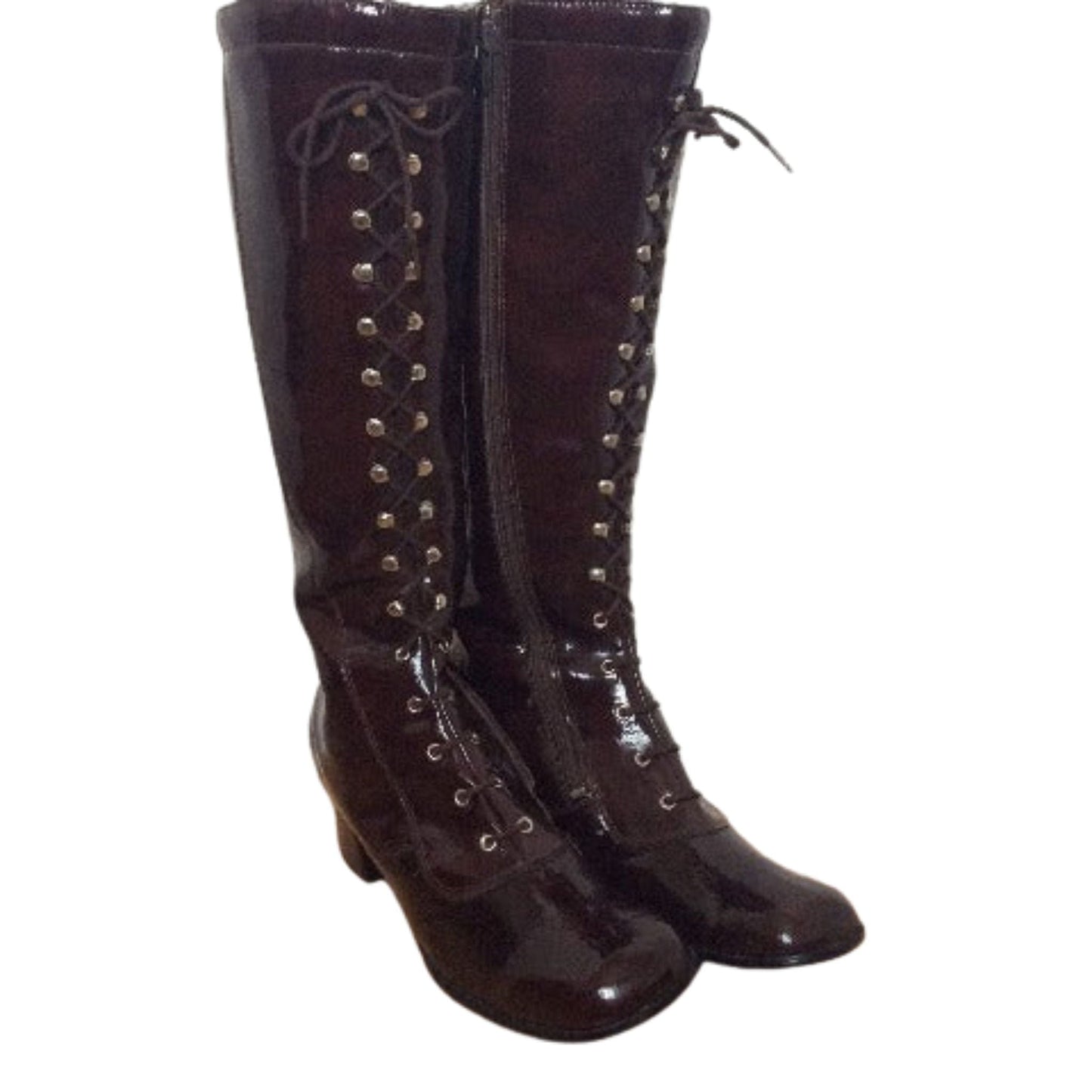 1960s Fashion Boots 8.5 / Brown / Vintage 1960s
