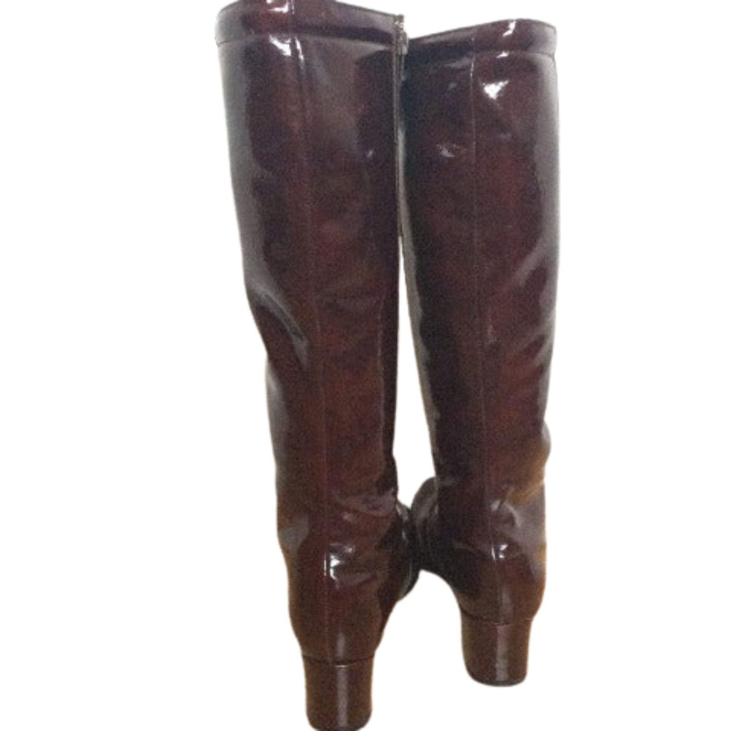 1960s Fashion Boots 8.5 / Brown / Vintage 1960s