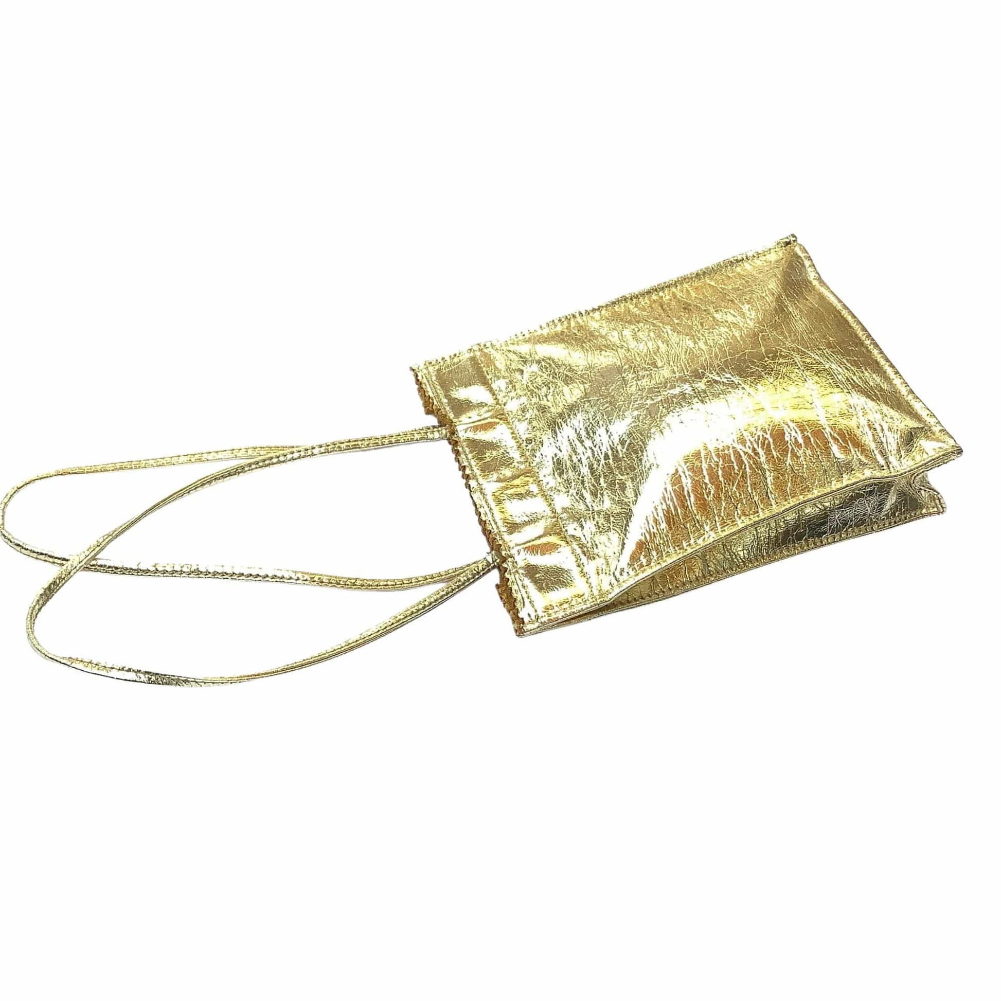 1960s Metallic Gold Bag Gold / Man Made / Vintage 1960s