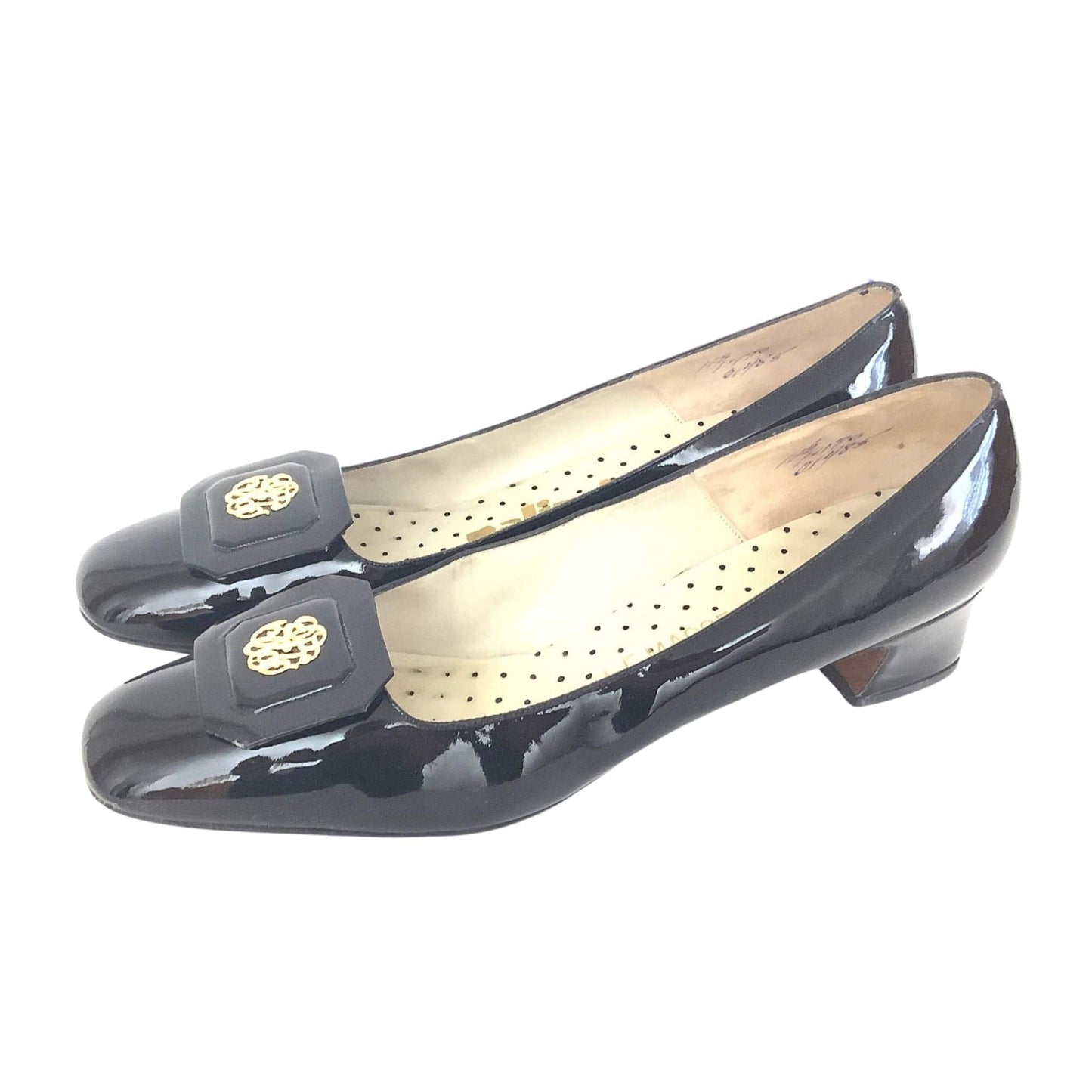 1960s Palizzio Heels 11 / Black / Vintage 1960s