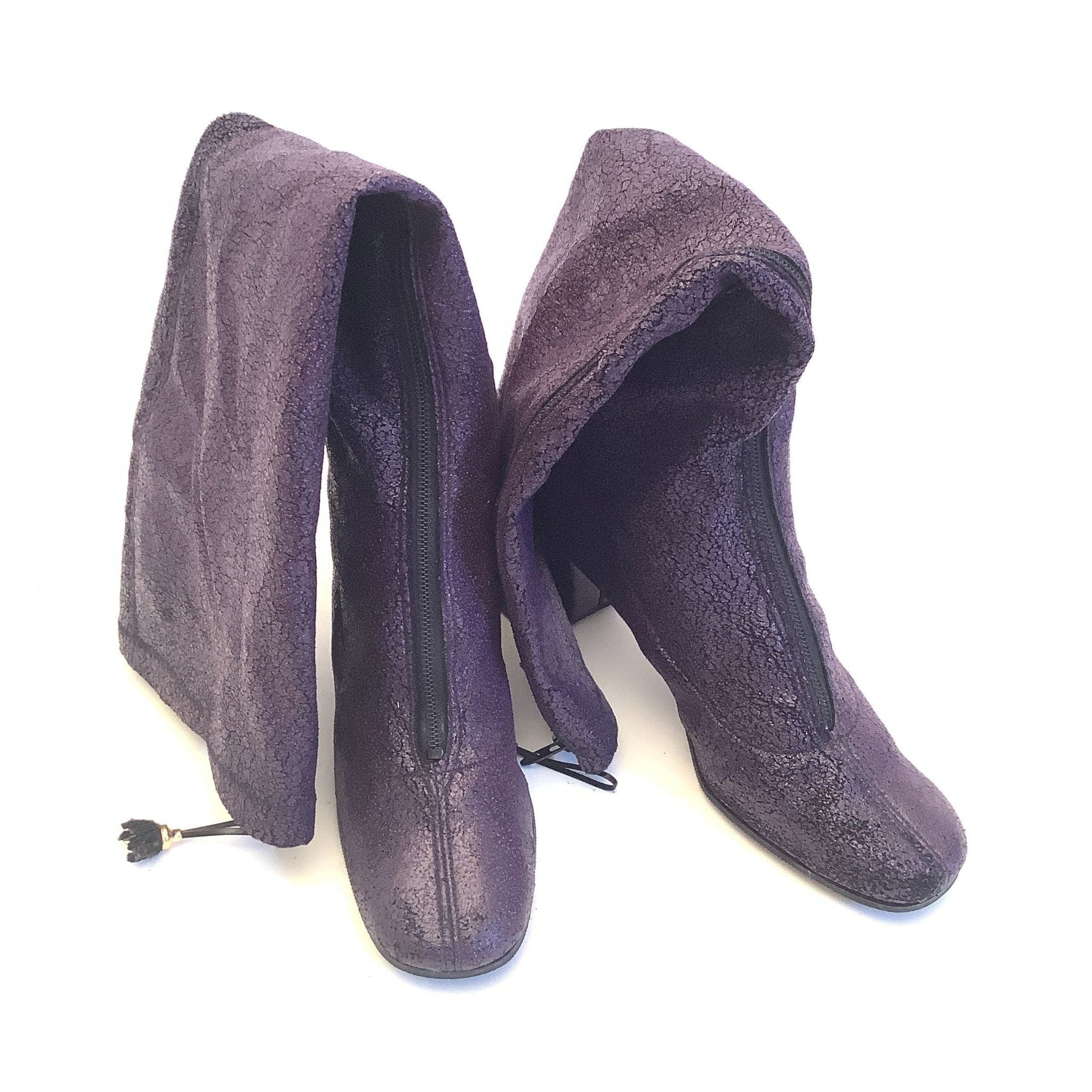 1960s Purple GoGo Boots 8 / Purple / Vintage 1960s