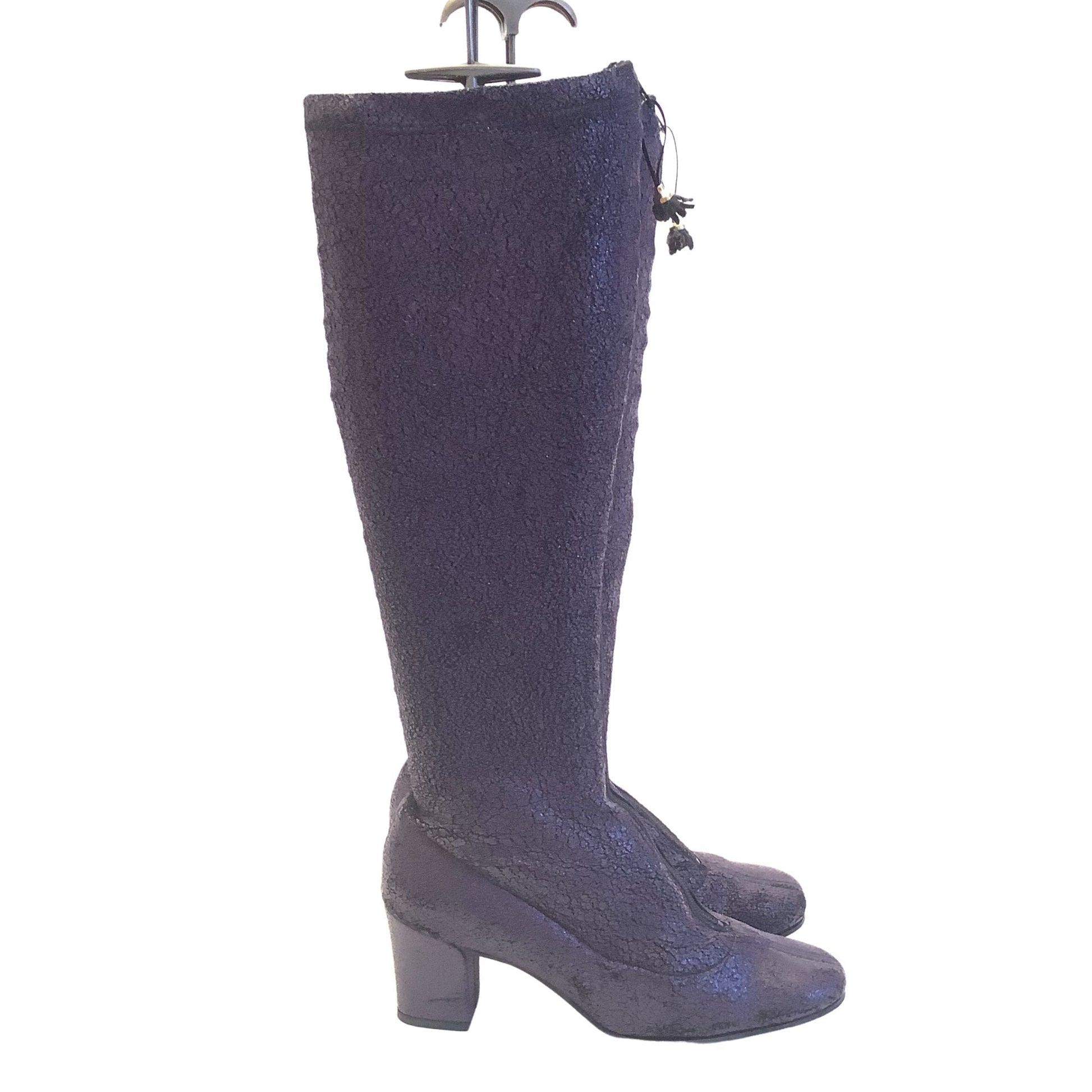 1960s Purple GoGo Boots 8 / Purple / Vintage 1960s