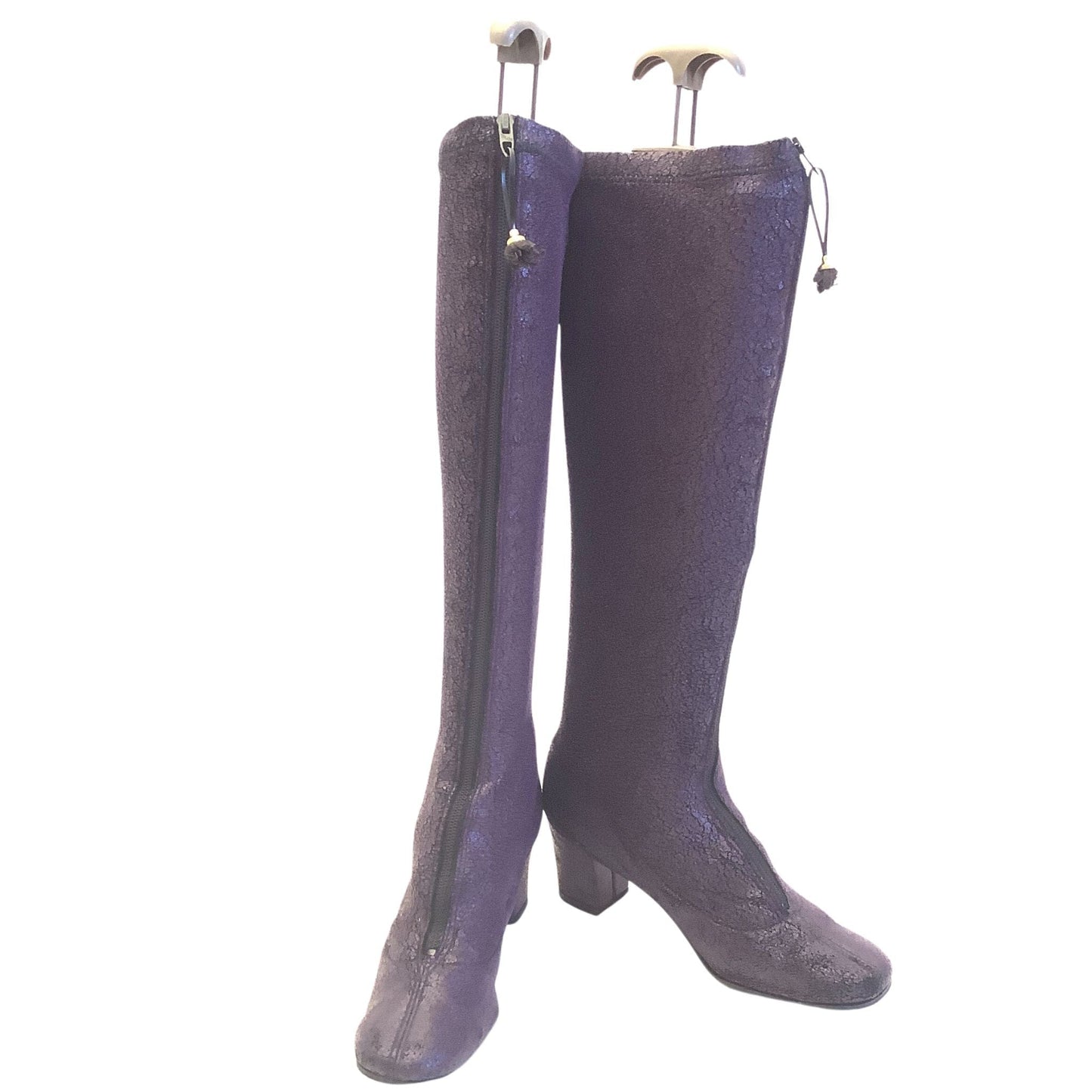 1960s Purple GoGo Boots 8 / Purple / Vintage 1960s