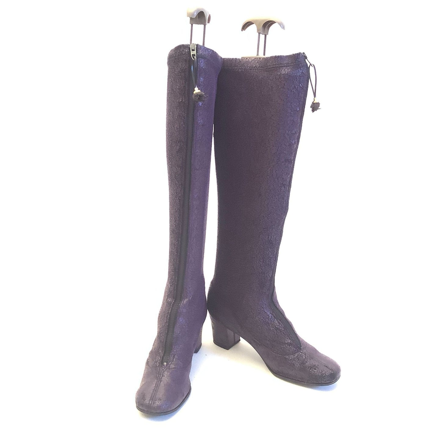 1960s Purple GoGo Boots 8 / Purple / Vintage 1960s