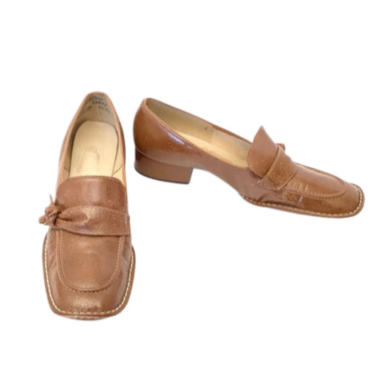 1960s Vintage Loafers 7 / Brown / Vintage 1960s