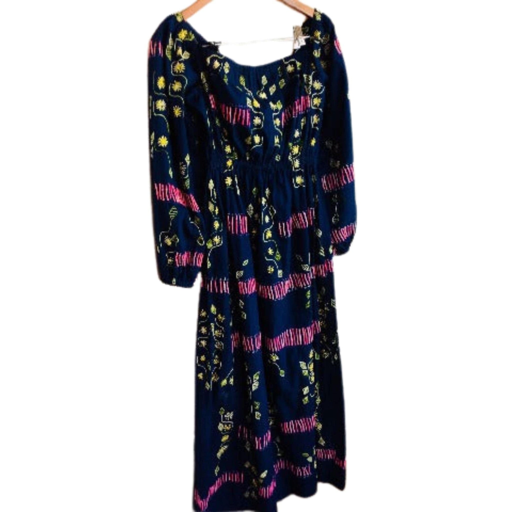 1970 Maxi Dress Medium / Blue / Boho