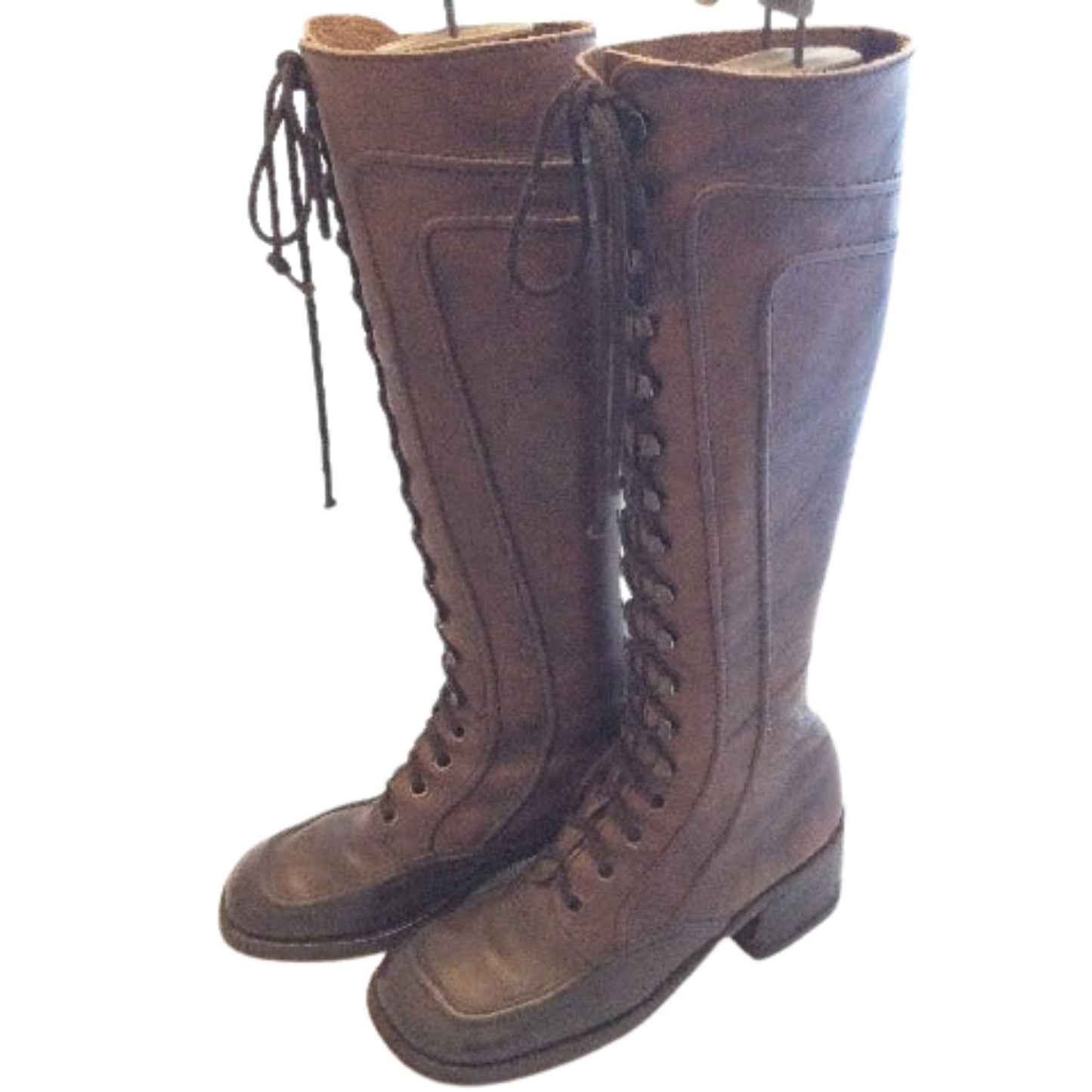 1970s Fashion Boots 6.5 / Brown / Boho