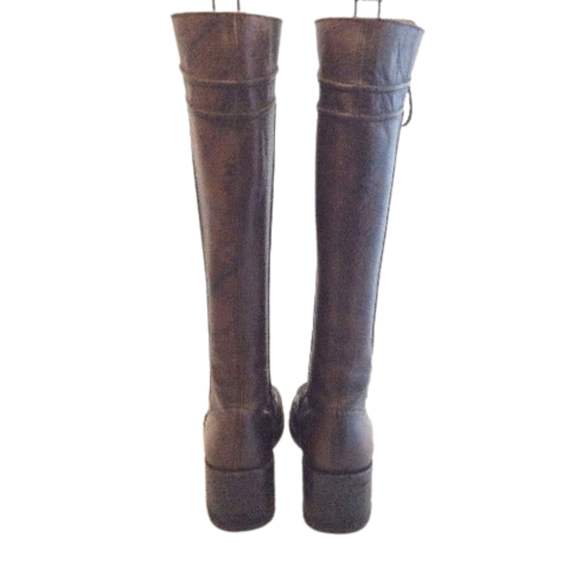 1970s Fashion Boots 6.5 / Brown / Boho