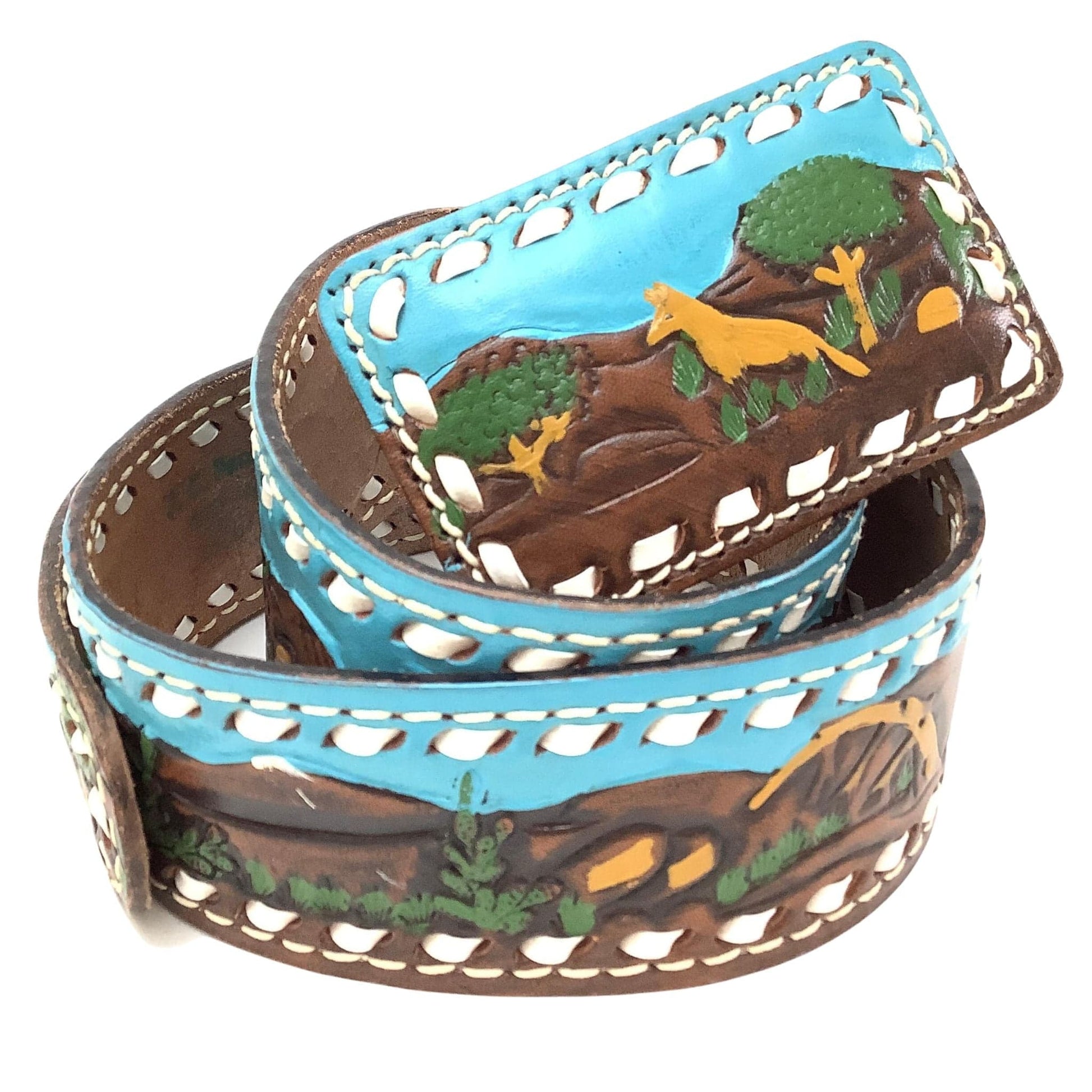 1970s Western Belt Extra Small / Multi / Vintage 1970s