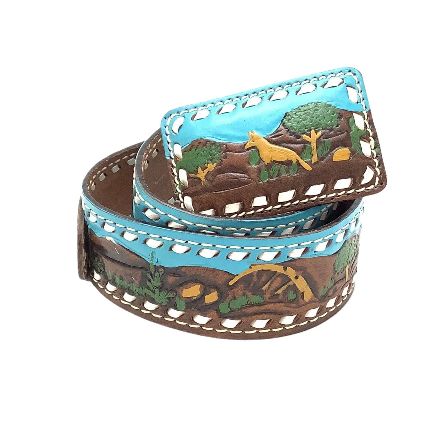 1970s Western Belt Extra Small / Multi / Vintage 1970s