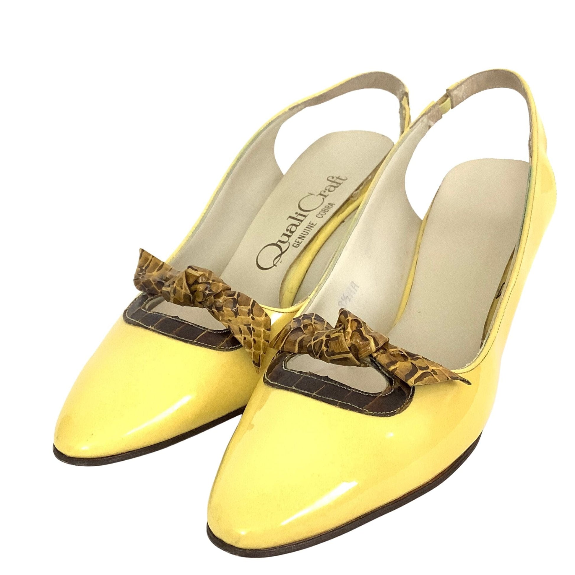 1970s Yellow Heels 8 / Yellow / Classic