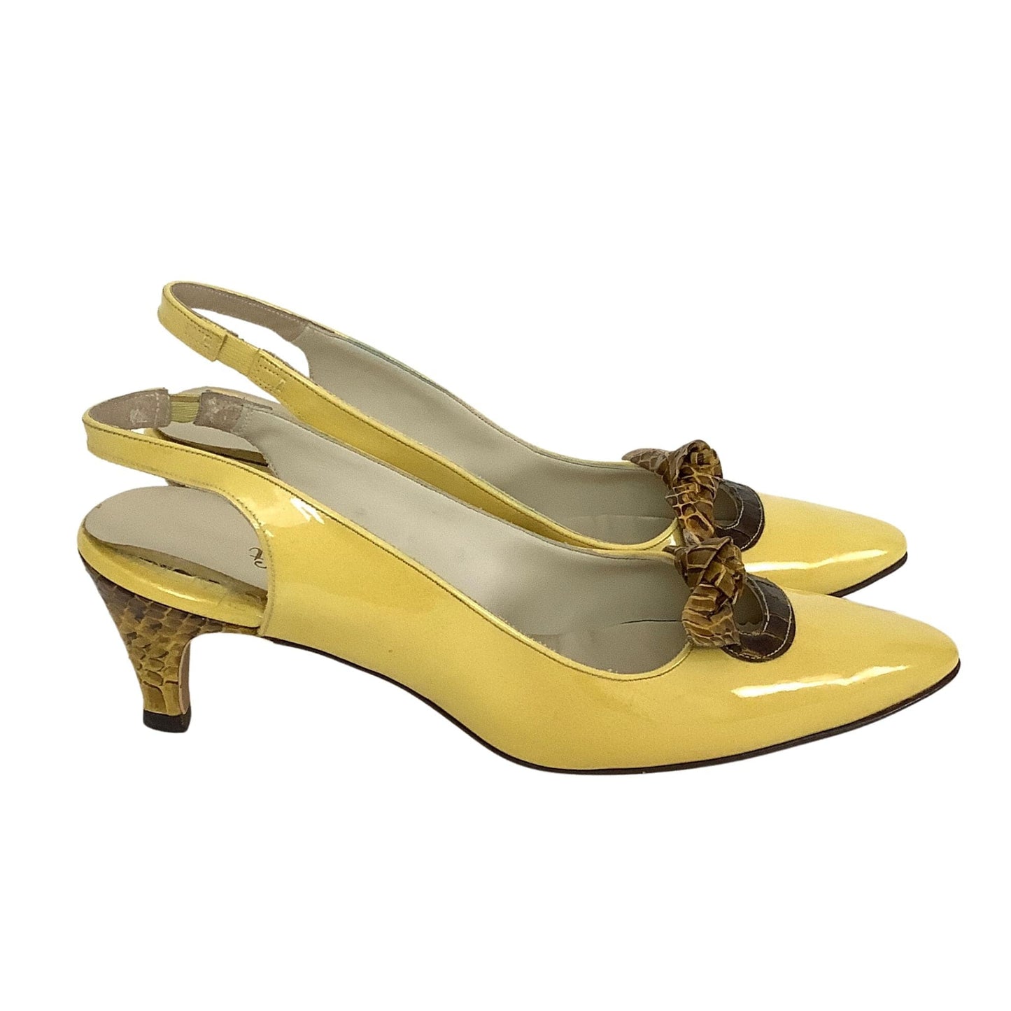 1970s Yellow Heels 8 / Yellow / Classic