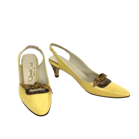 1970s Yellow Heels 8 / Yellow / Classic