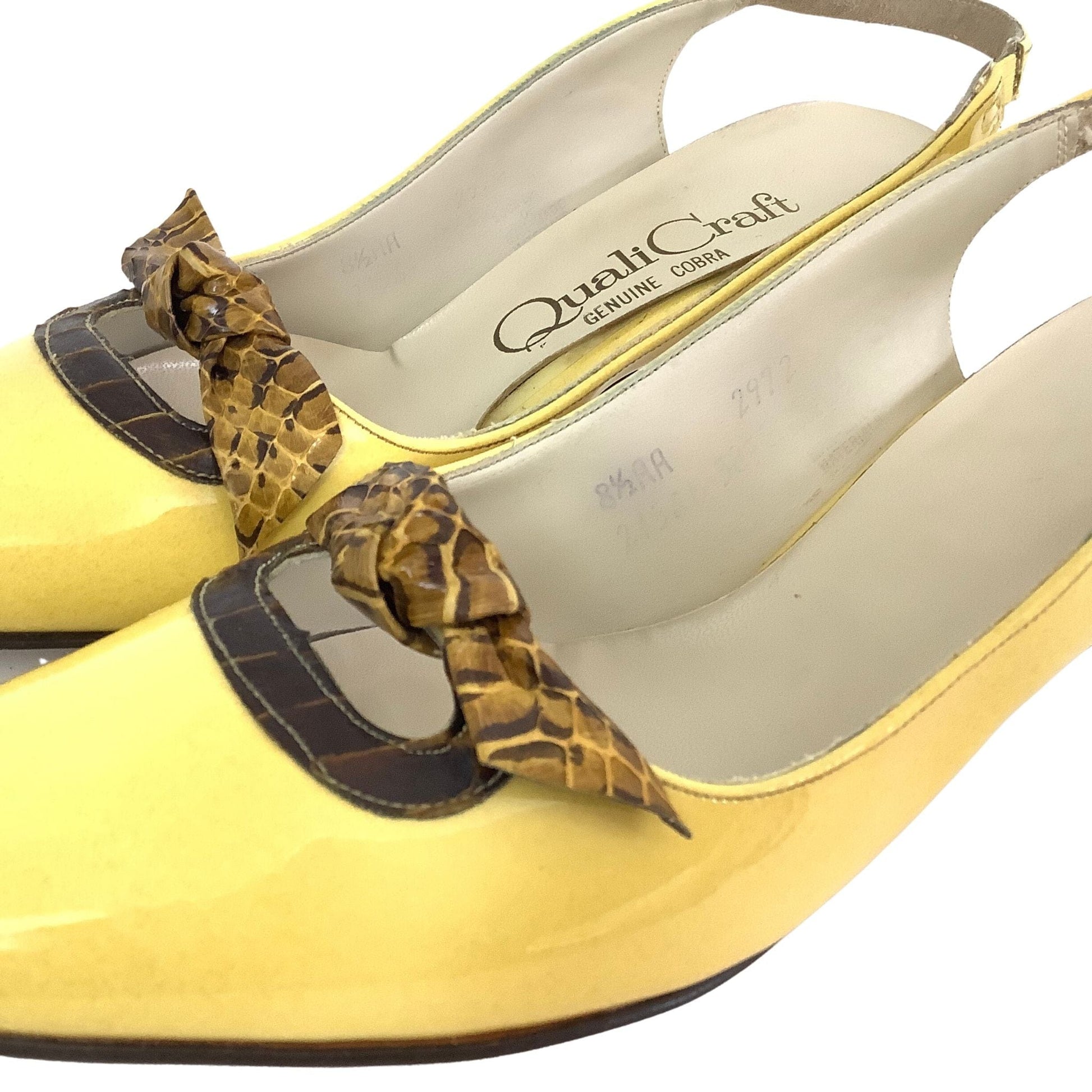 1970s Yellow Heels 8 / Yellow / Classic