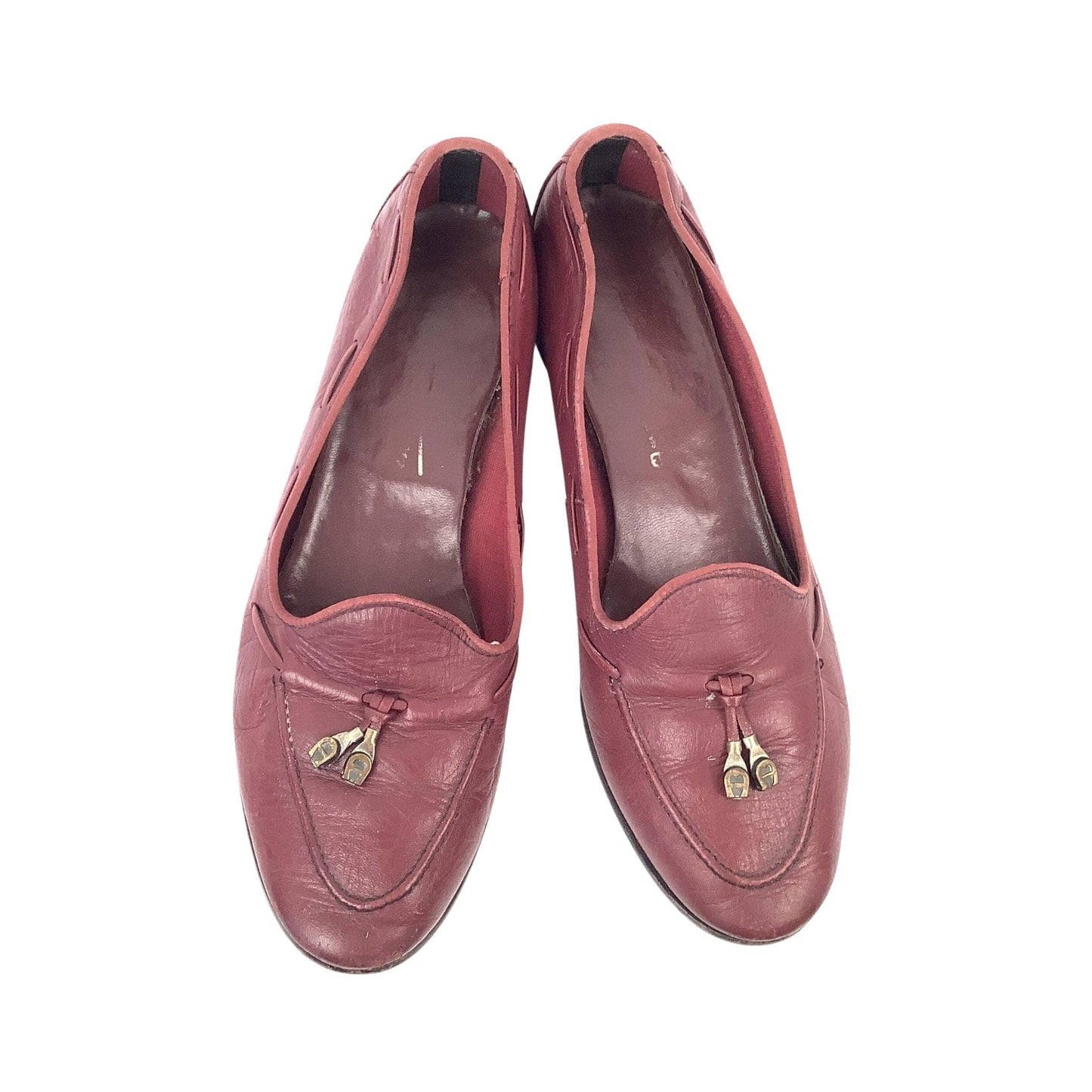 1980s Aigner Loafers 7 / Burgundy / Vintage 1980s