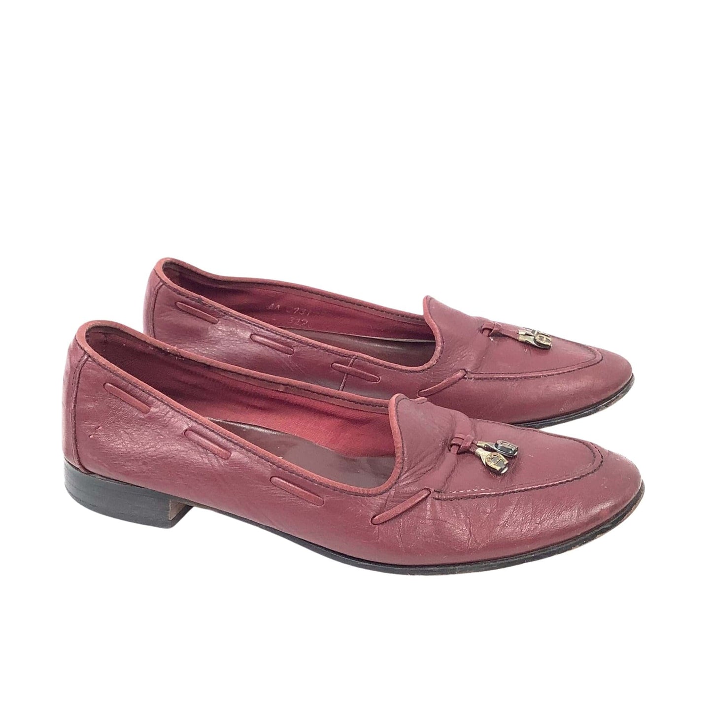 1980s Aigner Loafers 7 / Burgundy / Vintage 1980s