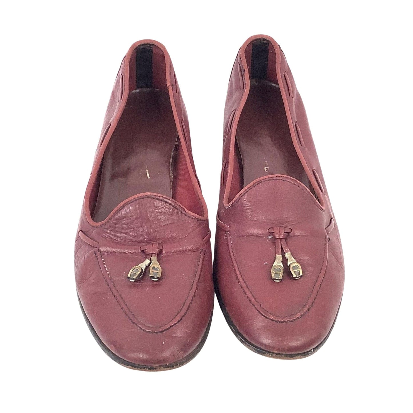 1980s Aigner Loafers 7 / Burgundy / Vintage 1980s