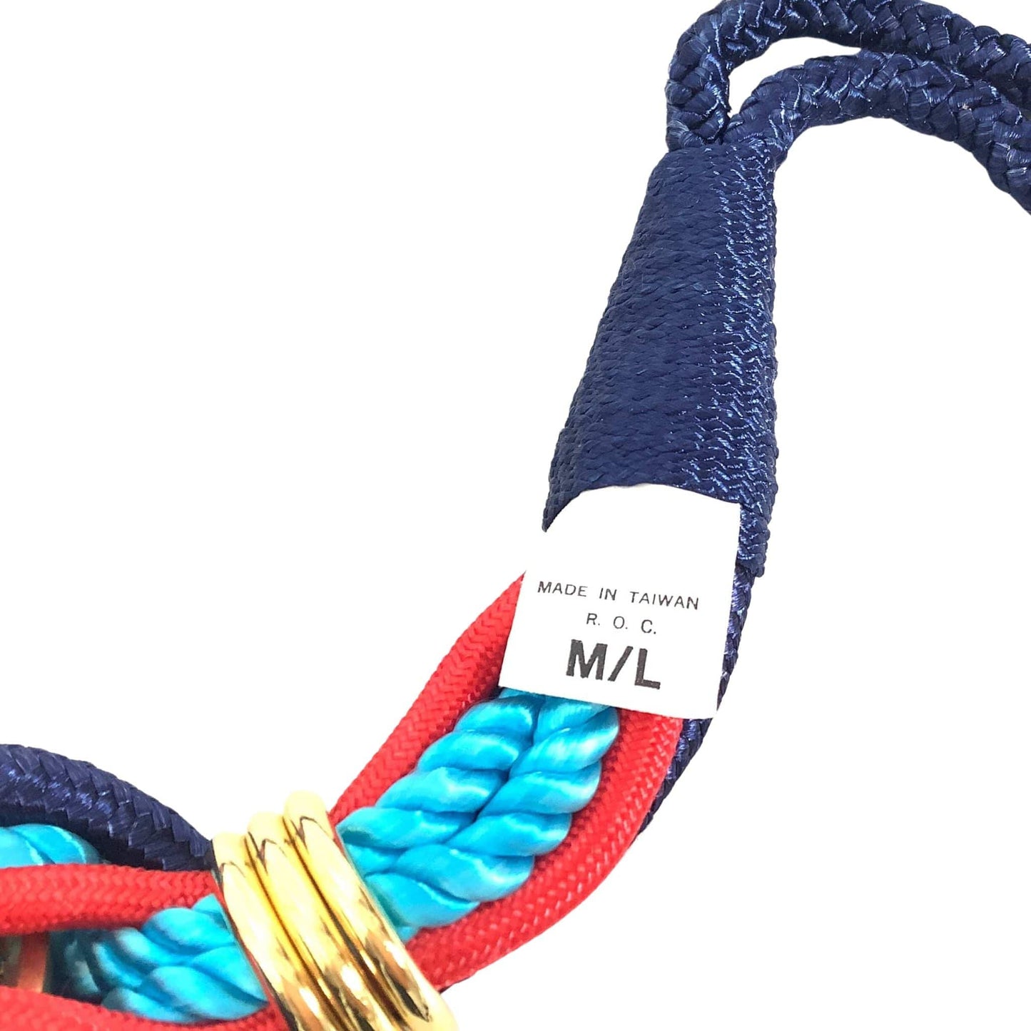 1980s Colorful Rope Belt Medium / Multi / Vintage 1980s