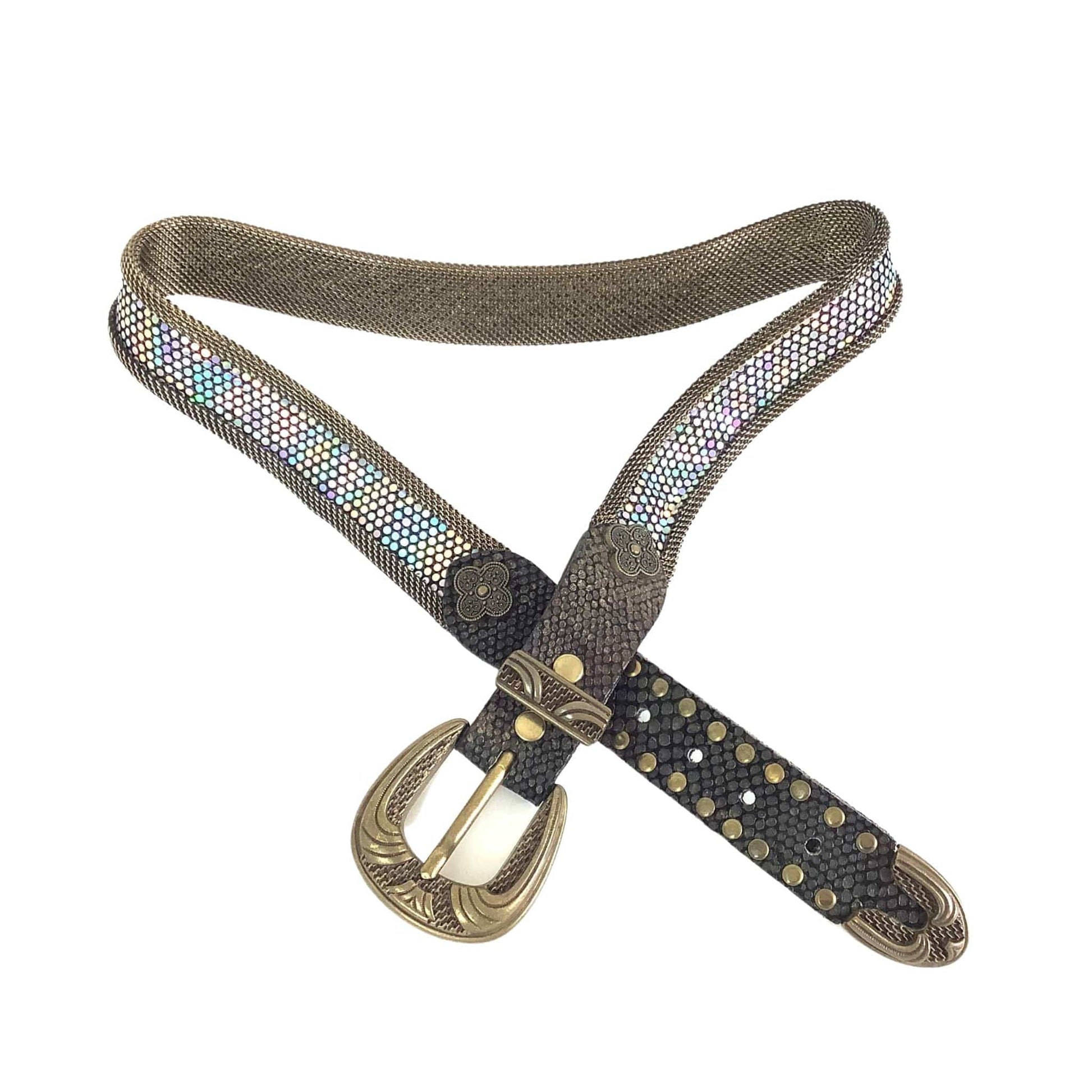 1980s Holographic Belt Extra Small / Multi / Vintage 1980s