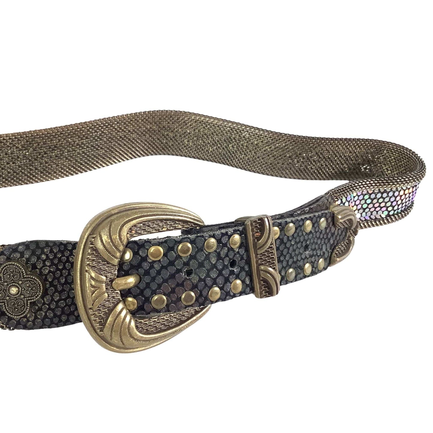1980s Holographic Belt Extra Small / Multi / Vintage 1980s