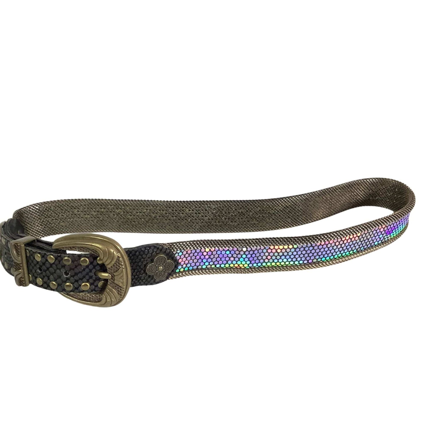 1980s Holographic Belt Extra Small / Multi / Vintage 1980s