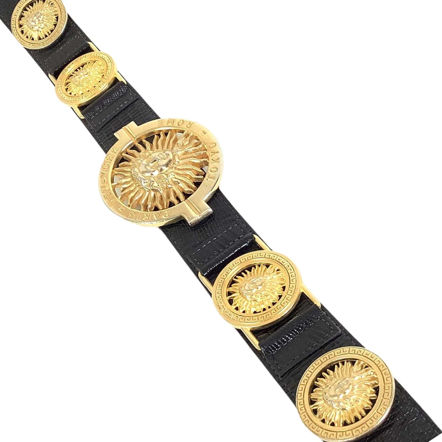 1980s Medusa Belt Small / Black / Vintage 1980s