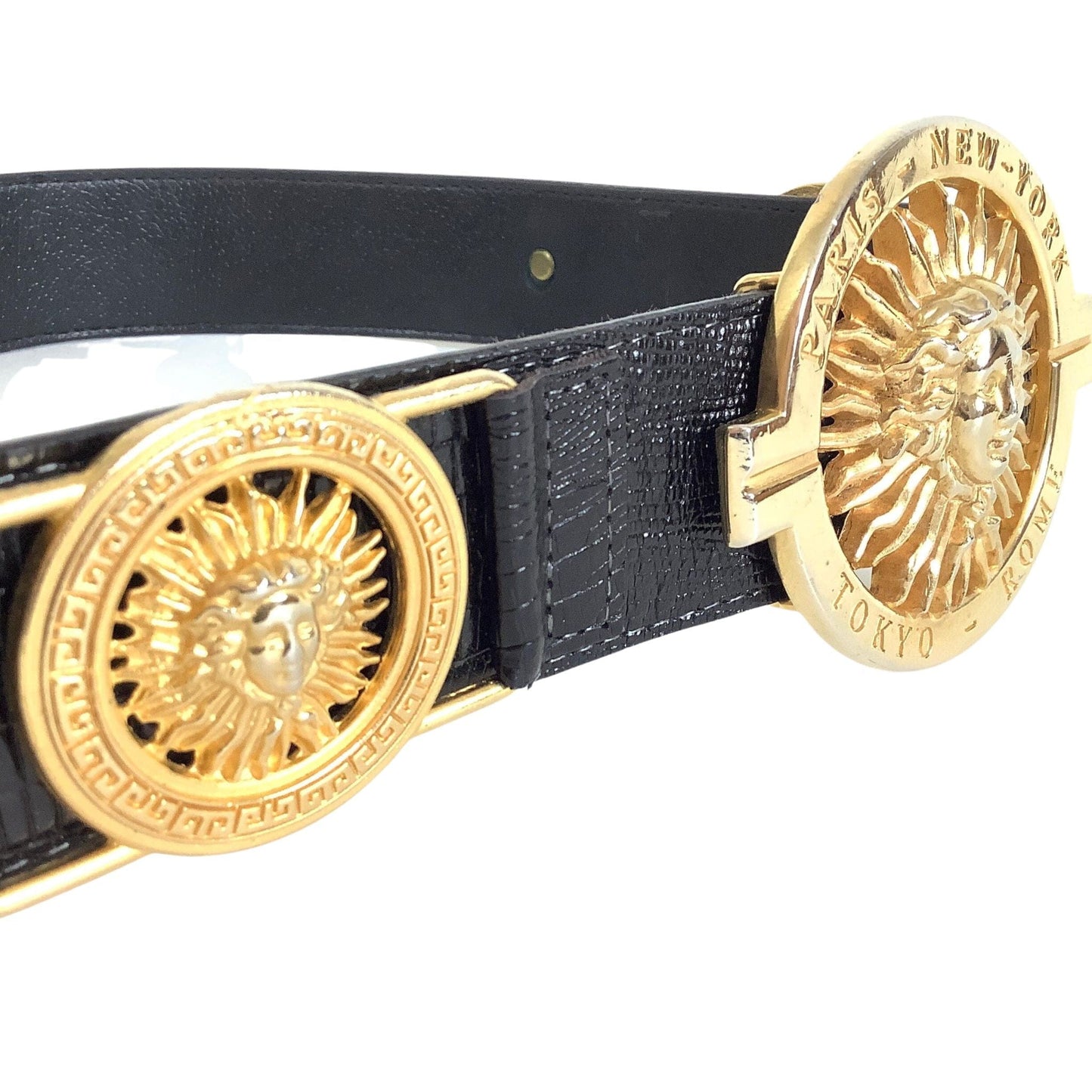 1980s Medusa Belt Small / Black / Vintage 1980s