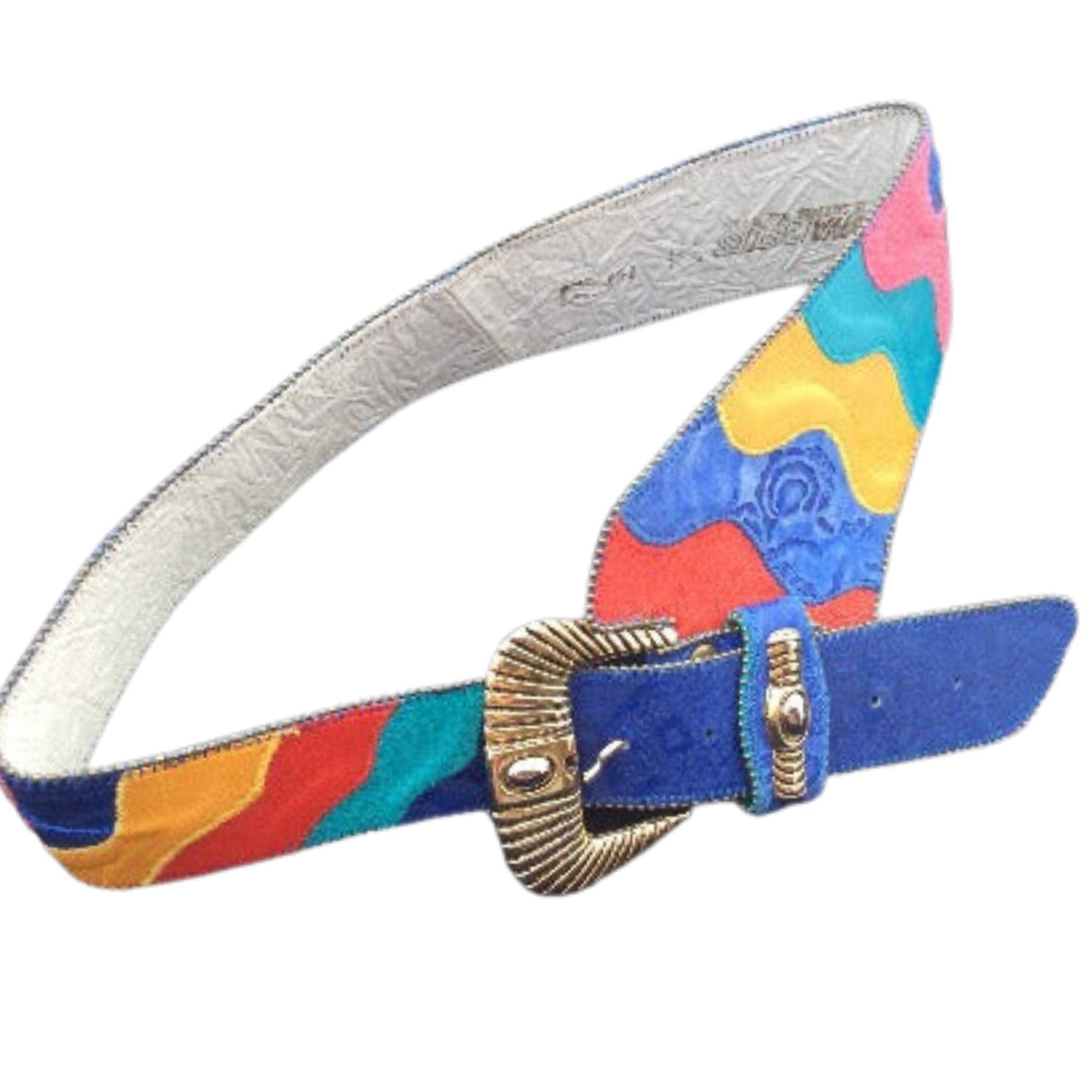 Vintage Patchwork Belt Small / Multi / Vintage 1980s