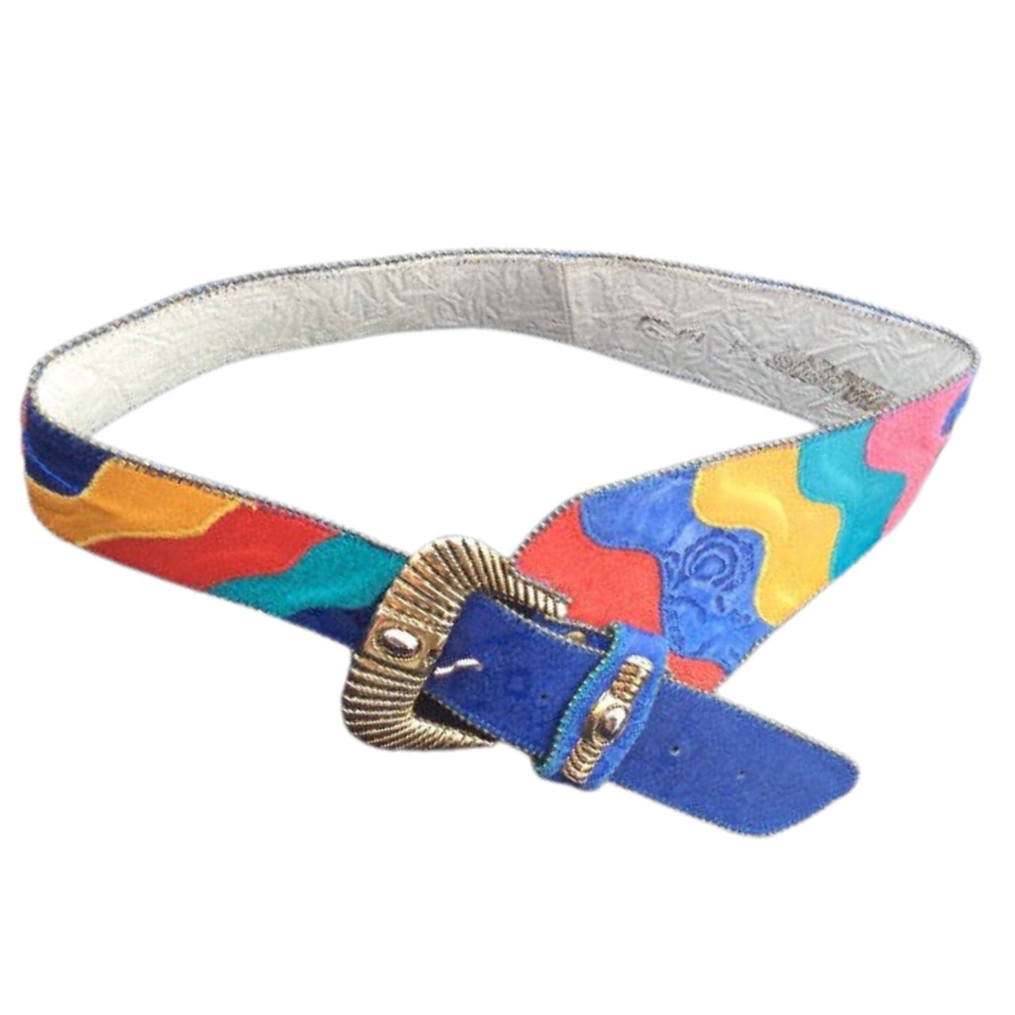 Vintage Patchwork Belt Small / Multi / Vintage 1980s