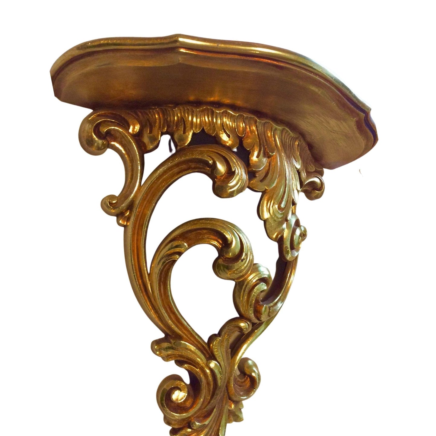 1980s Syroco Baroque Shelf Gold / Plastic / Vintage 1980s