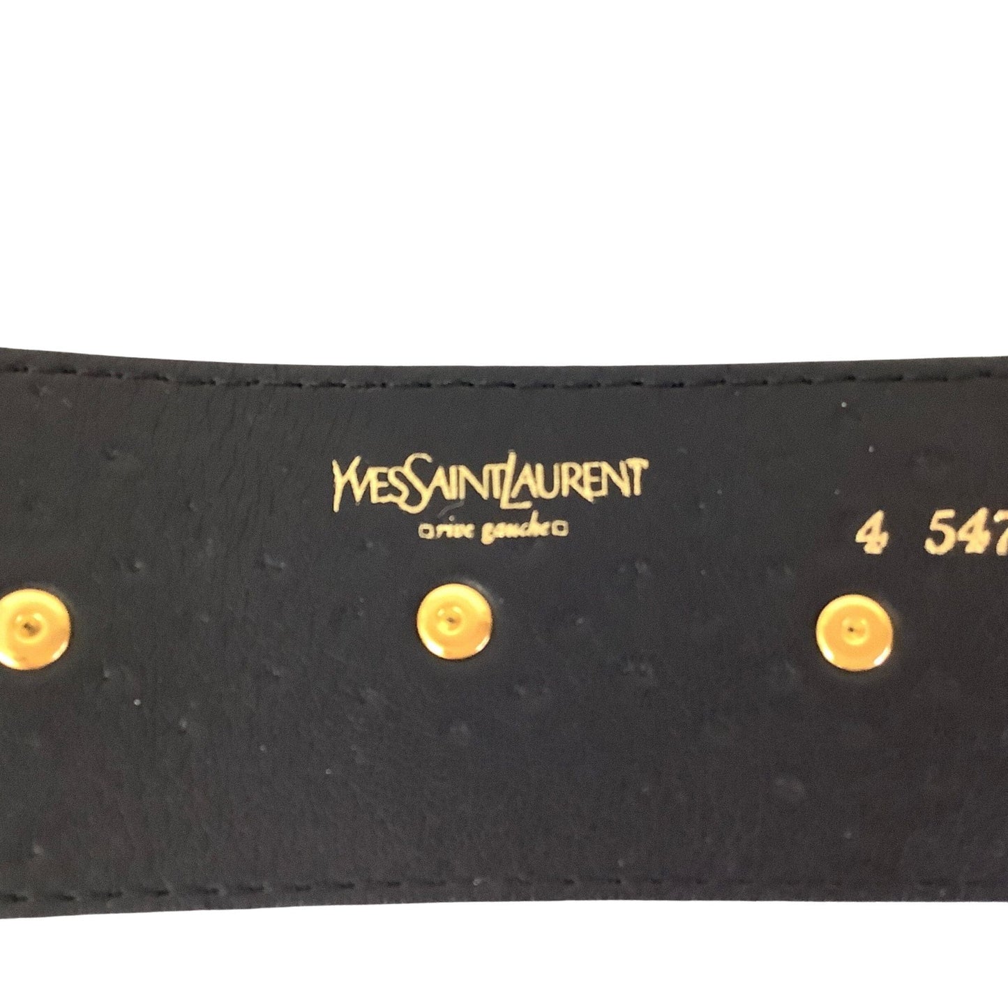 1980s YSL Studded Belt Small / Black / Vintage 1980s