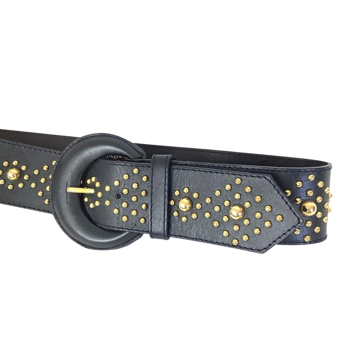 1980s YSL Studded Belt Small / Black / Vintage 1980s