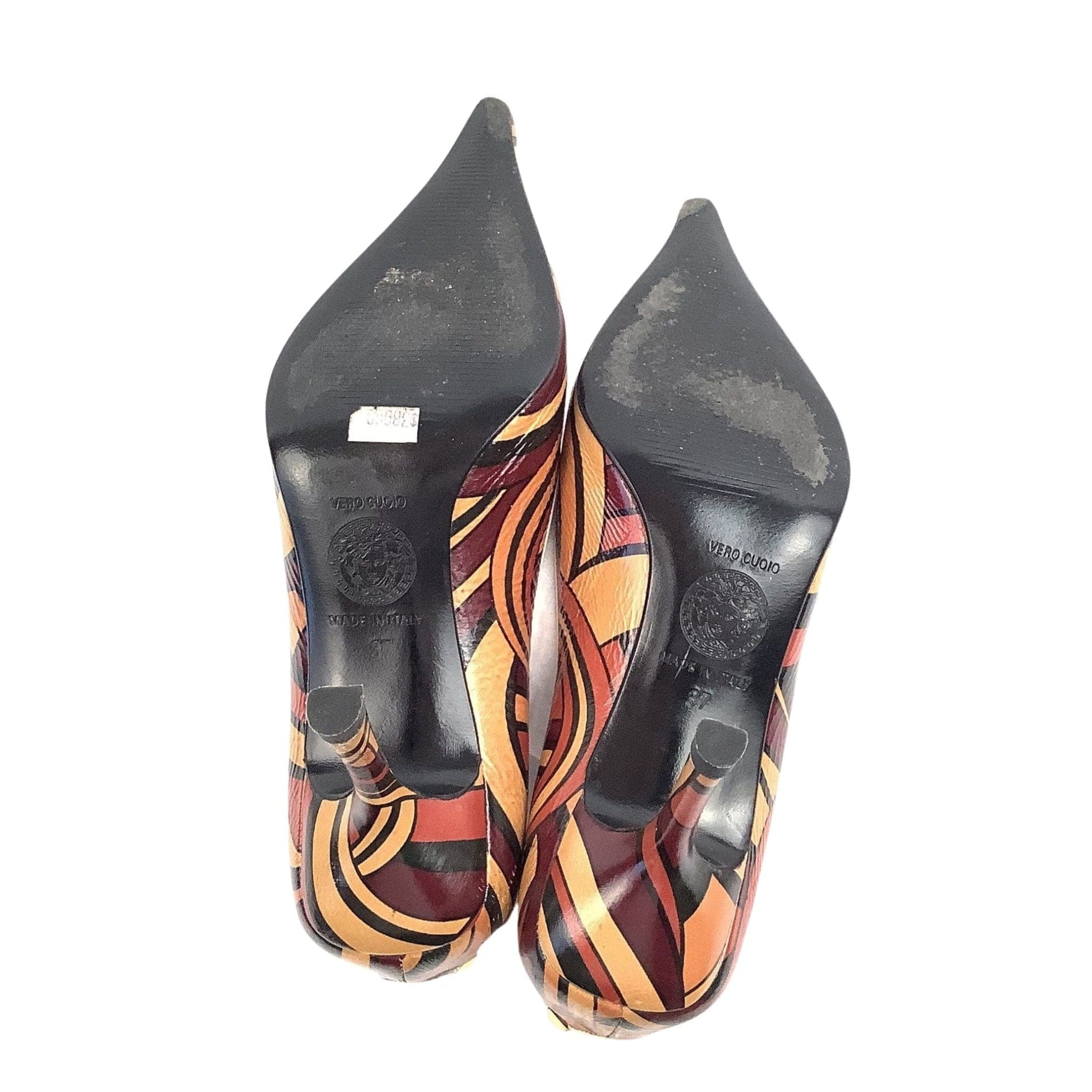 1990s Gianni Versace Heels 7 / Multi / Vintage 1990s