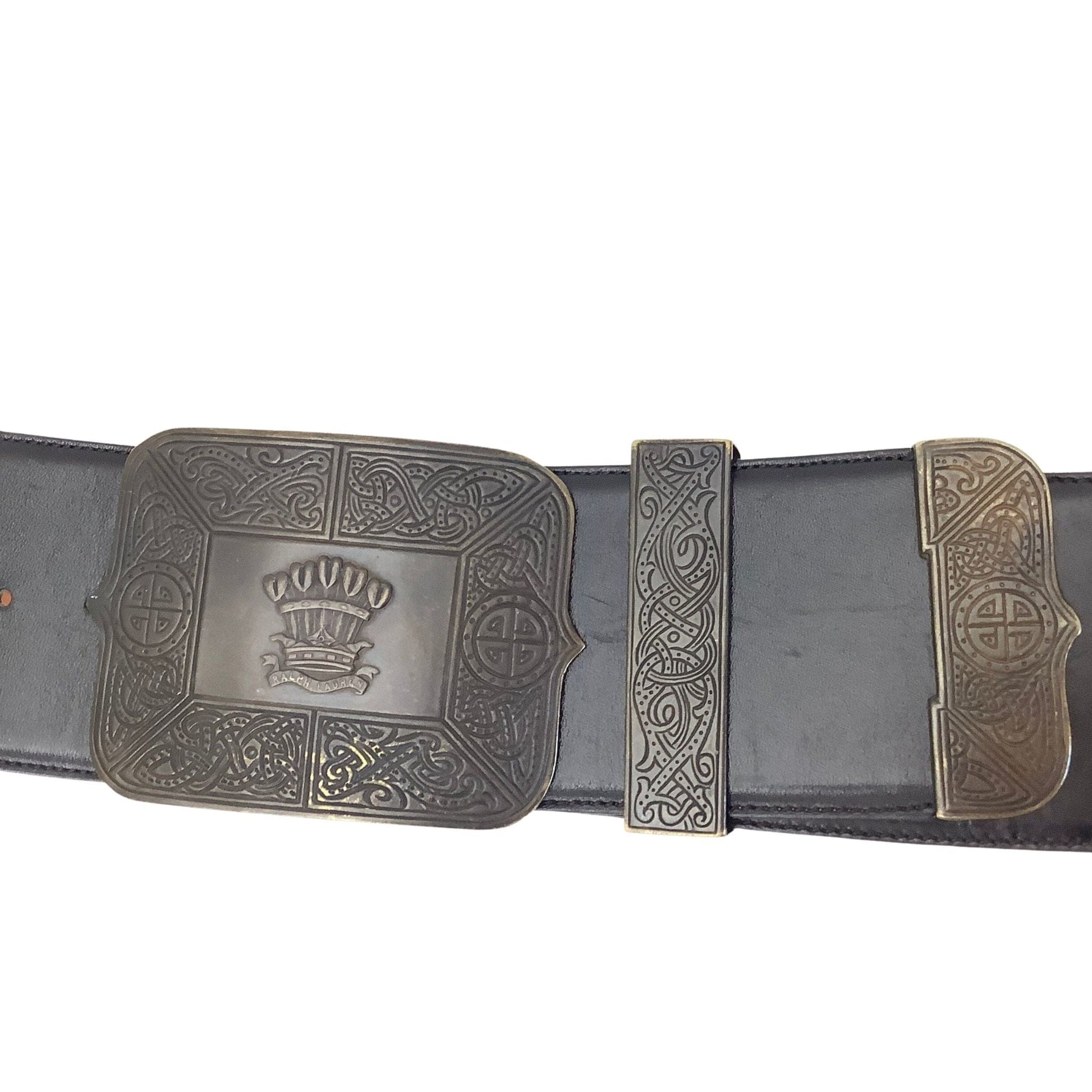 1990s Ralph Lauren Belt Medium / Brown / Vintage 1990s